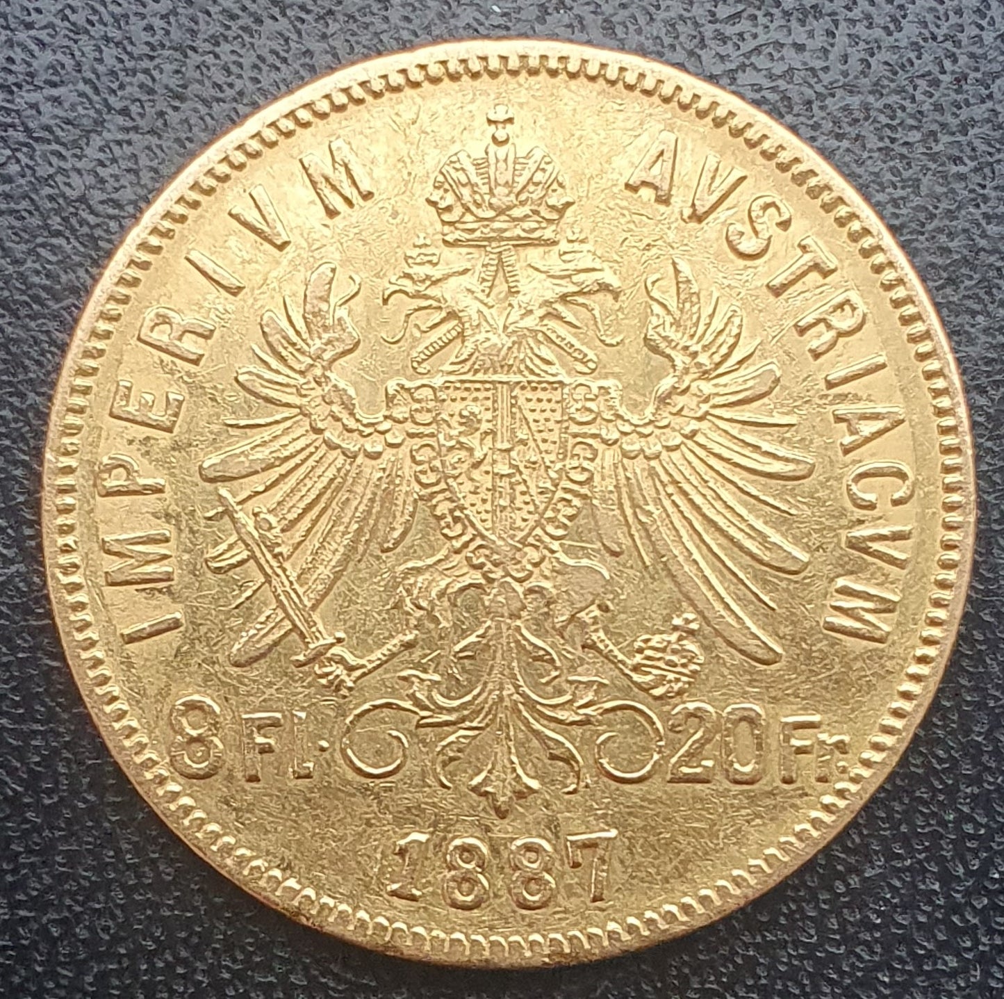 8 Florin Österreich Ungarn Franz Joseph 1887