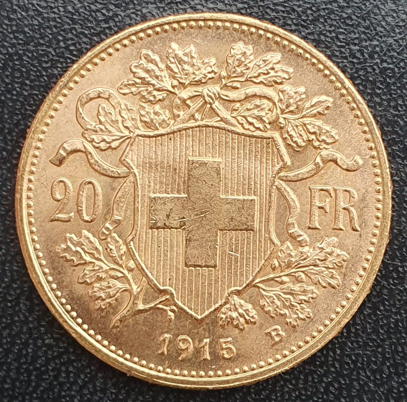 20 Franken Schweiz "Vreneli" Jahrgang 1915 B