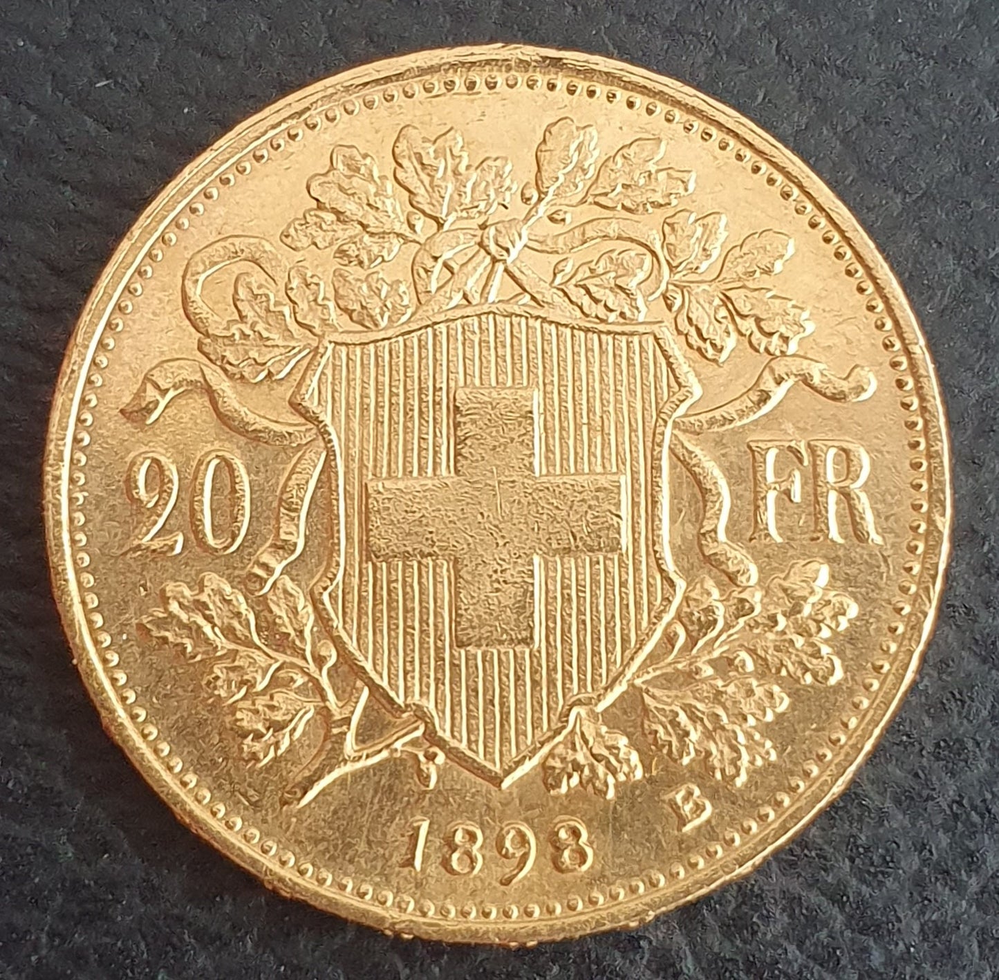 20 Franken Schweiz "Vreneli" Jahrgang 1898 B