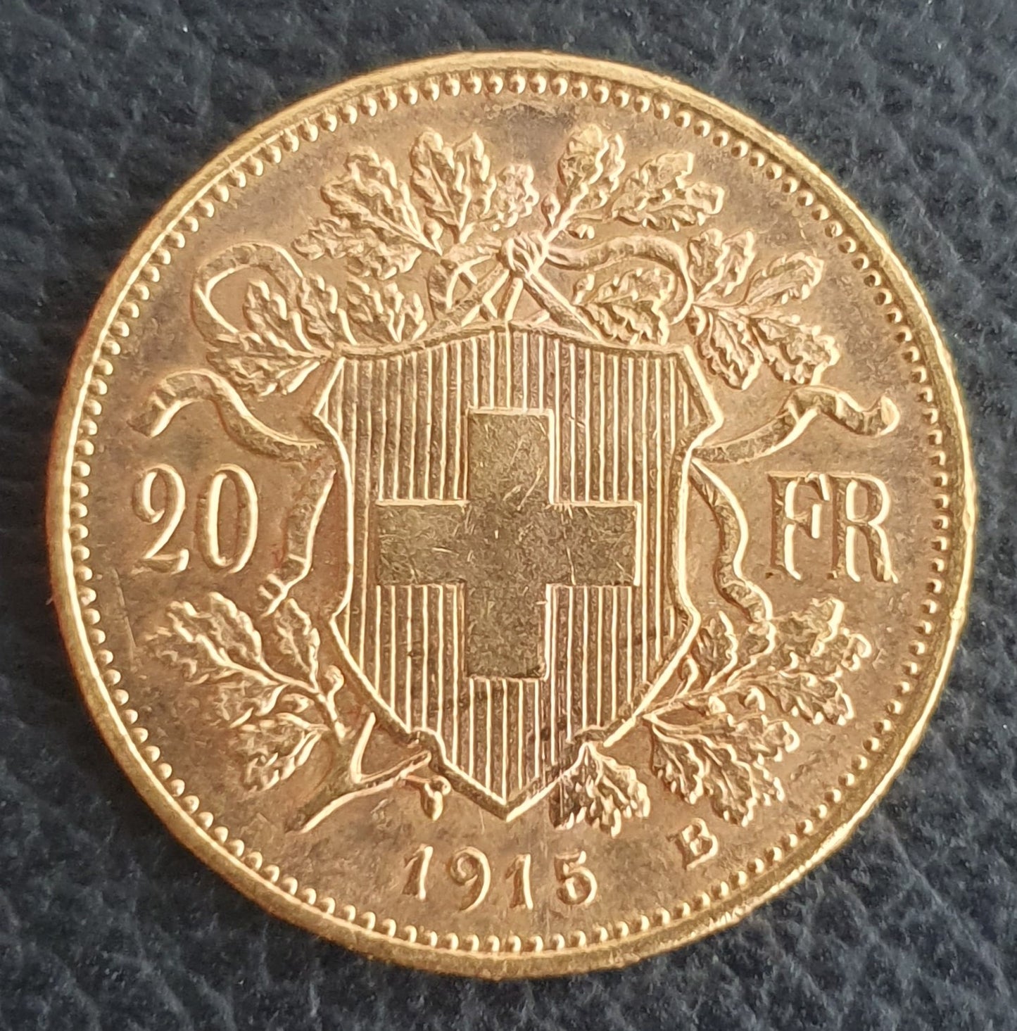 20 Franken Schweiz "Vreneli" Jahrgang 1915 B