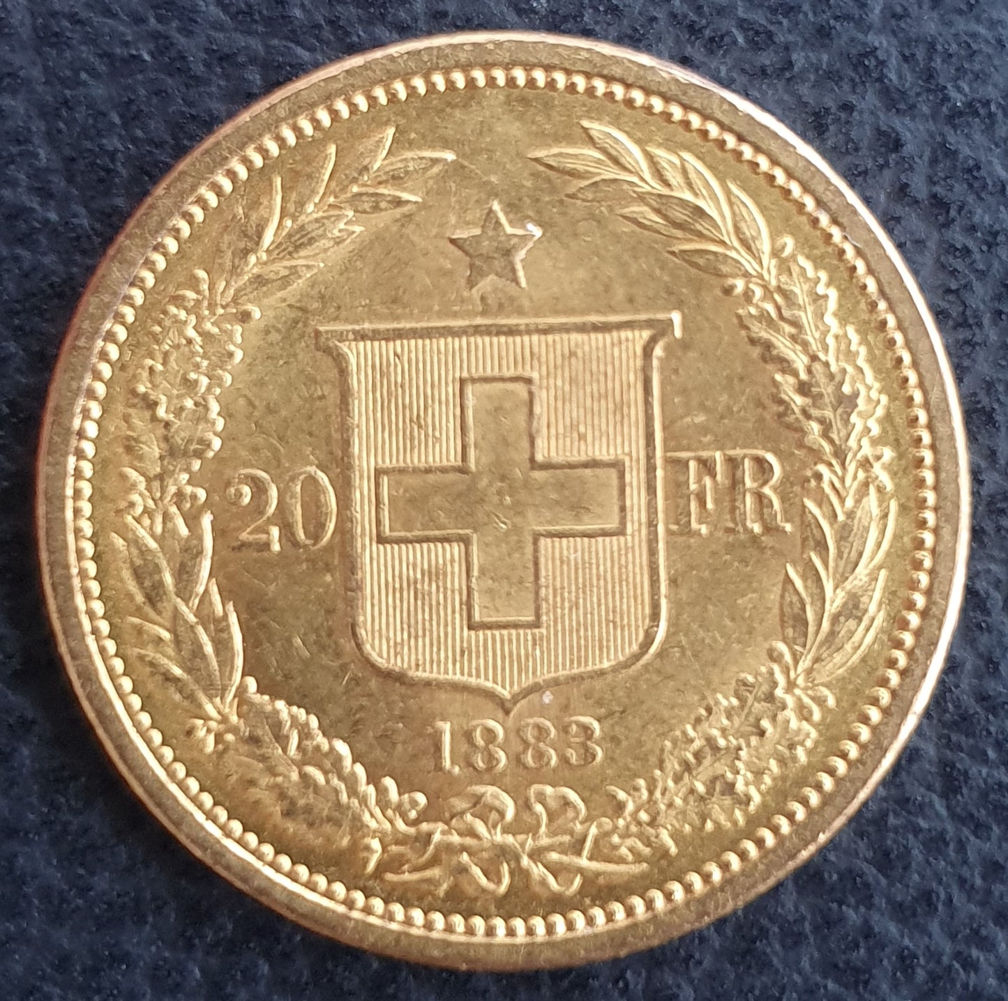 20 Franken Schweiz Helvetia / Vreneli 1883 B