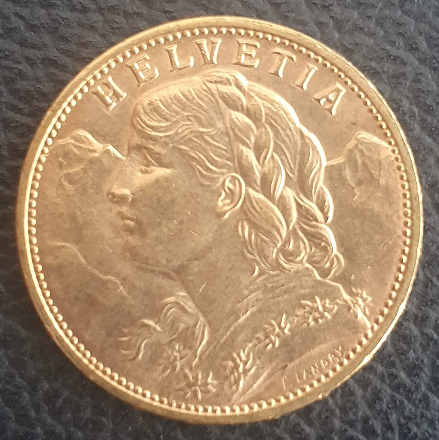 20 Franken Schweiz "Vreneli" Jahrgang 1914 B