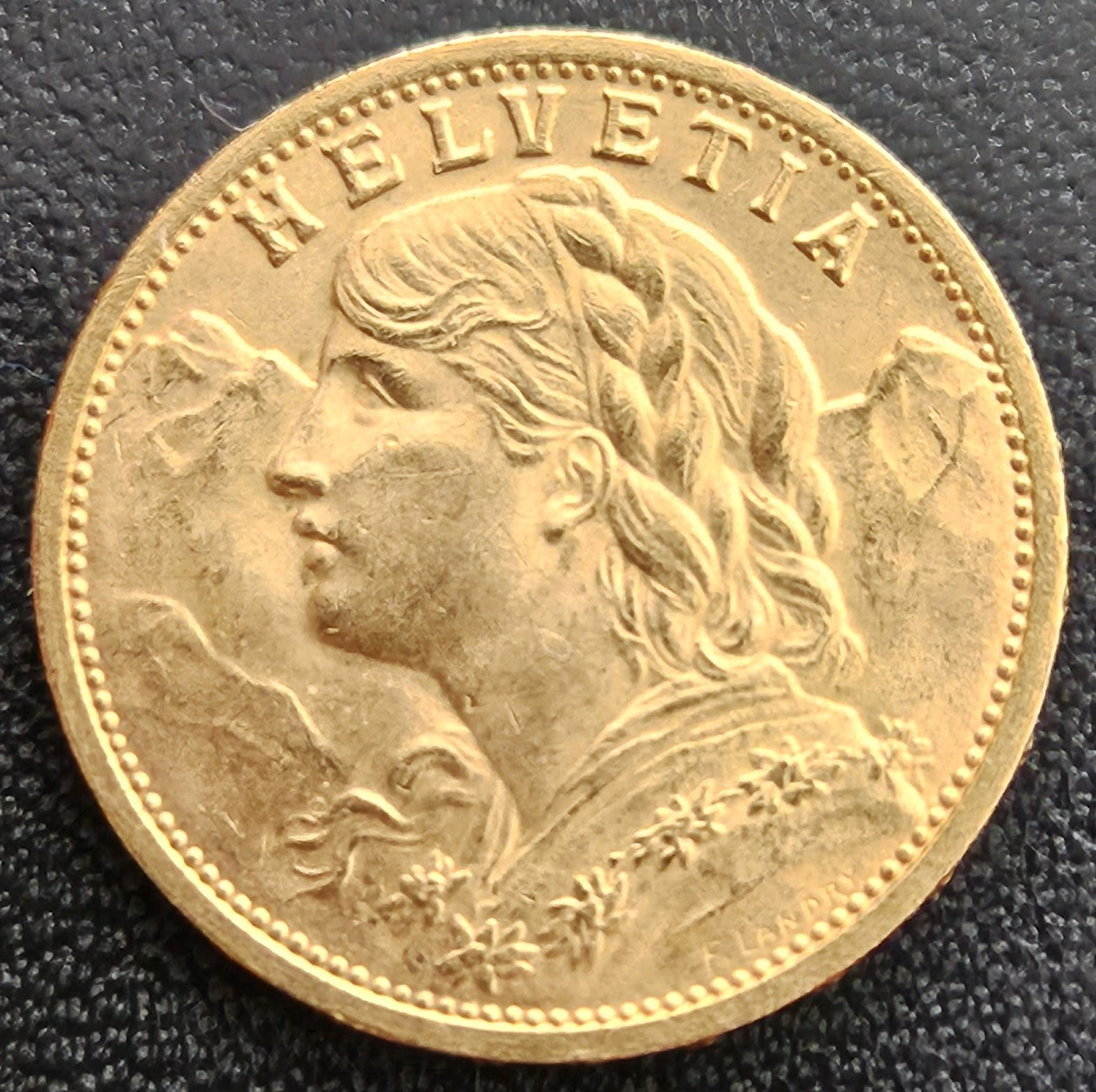 20 Franken Schweiz "Vreneli" Jahrgang 1912 B