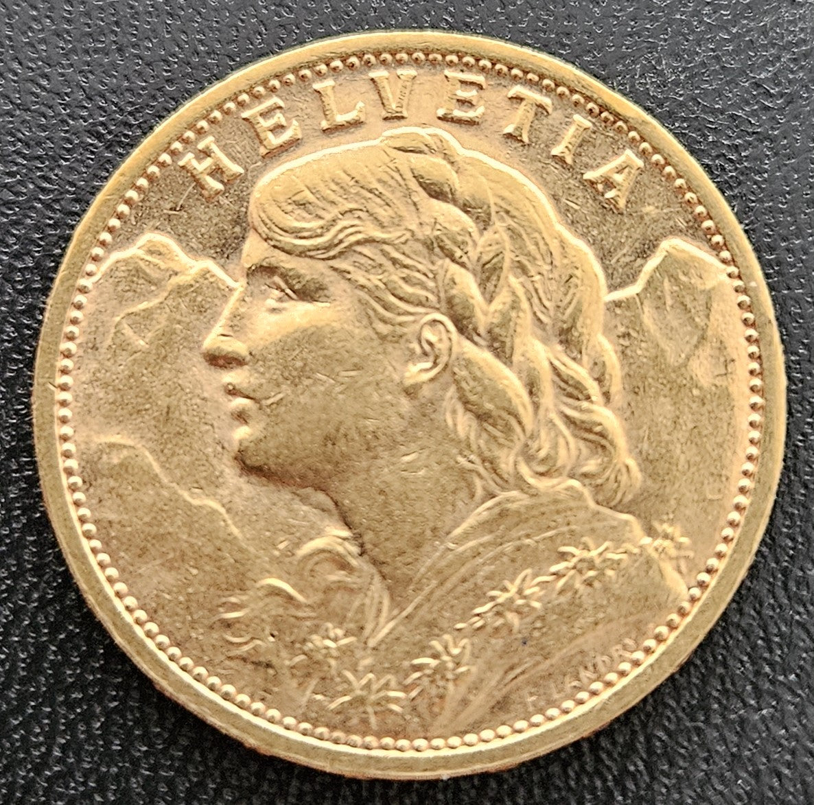 20 Franken Schweiz "Vreneli" Jahrgang 1901 B