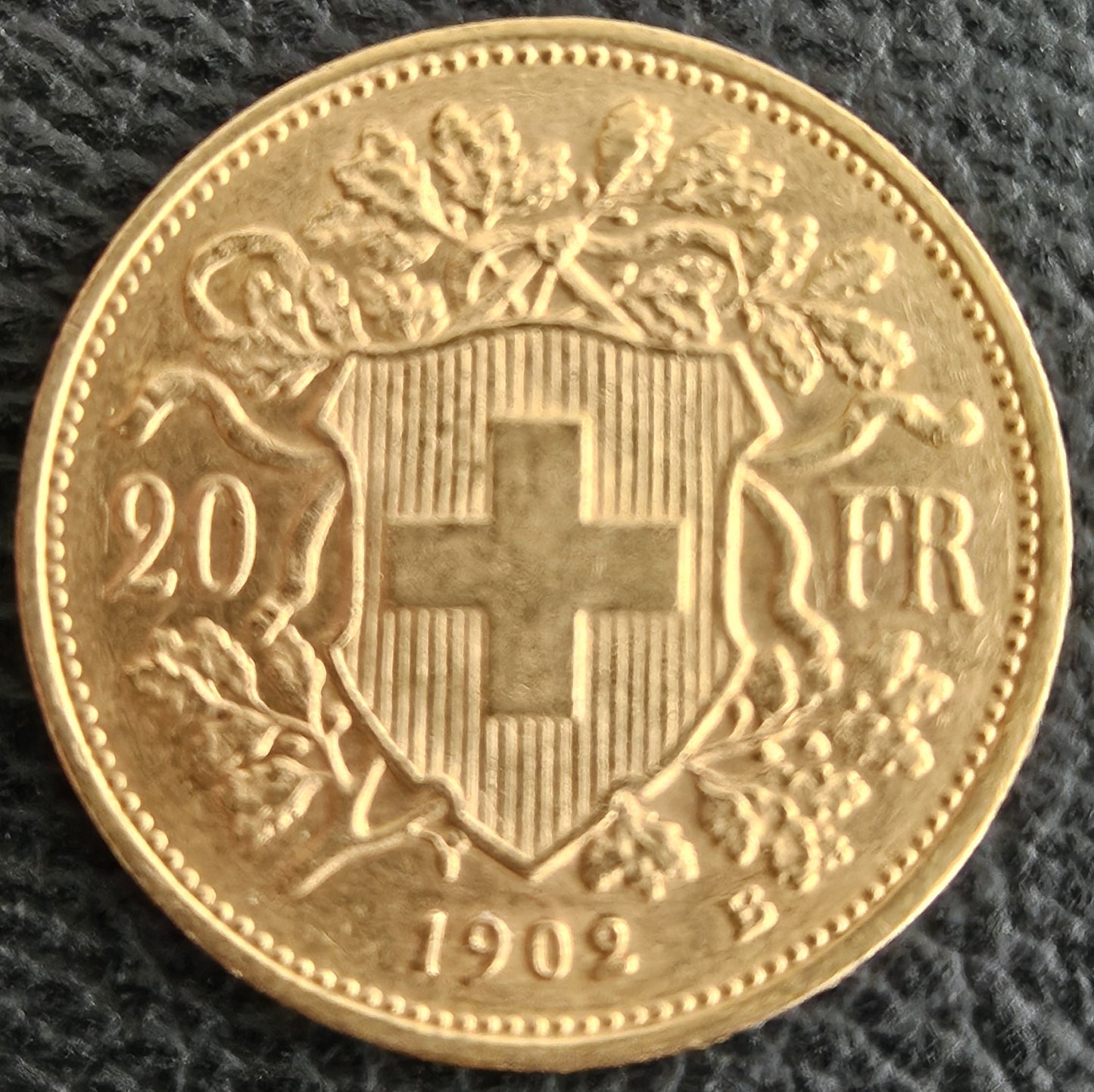 20 Franken Schweiz "Vreneli" Jahrgang 1902 B