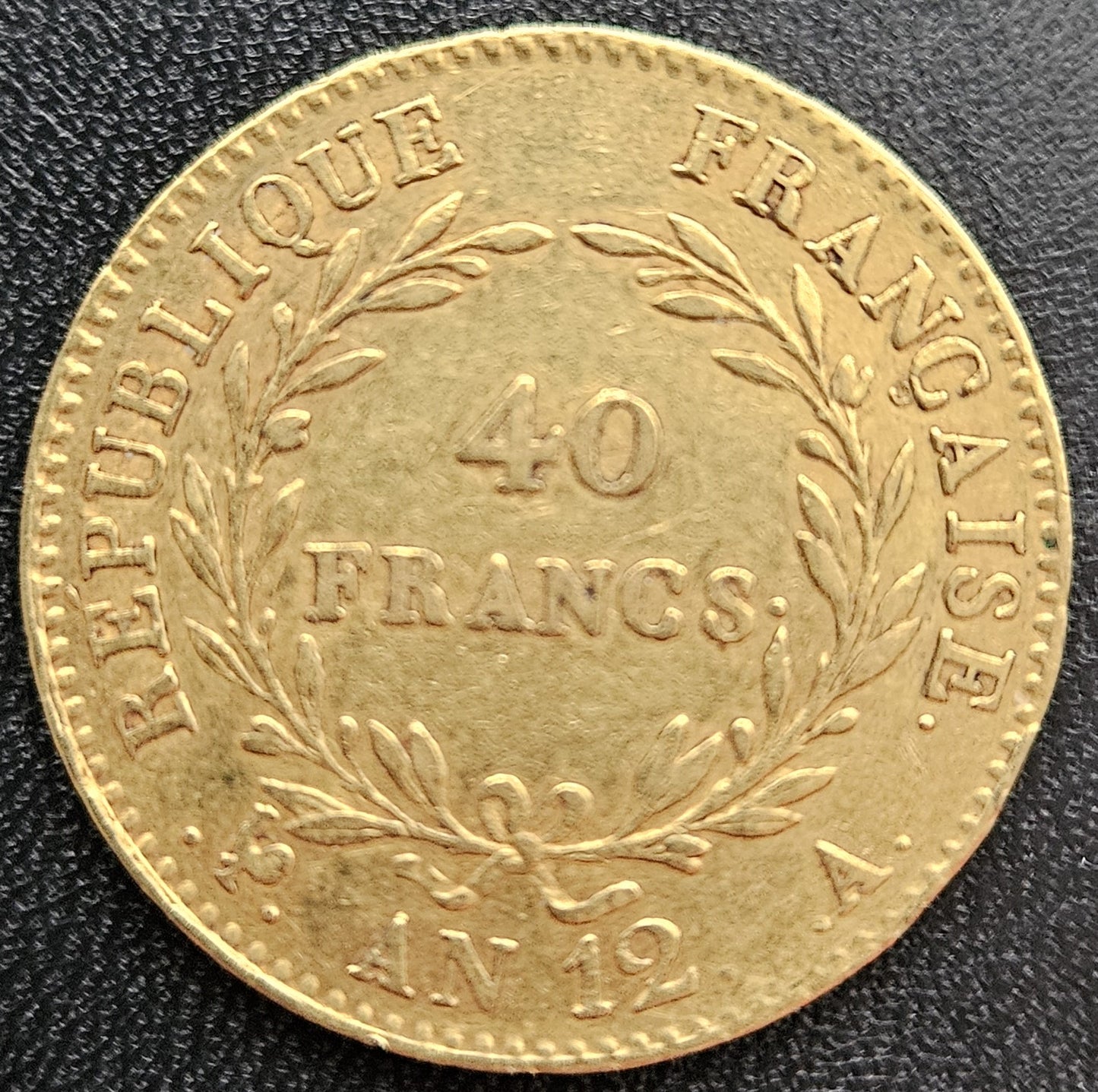 40 Francs Frankreich Bonaparte Premier Consul AN 12 A