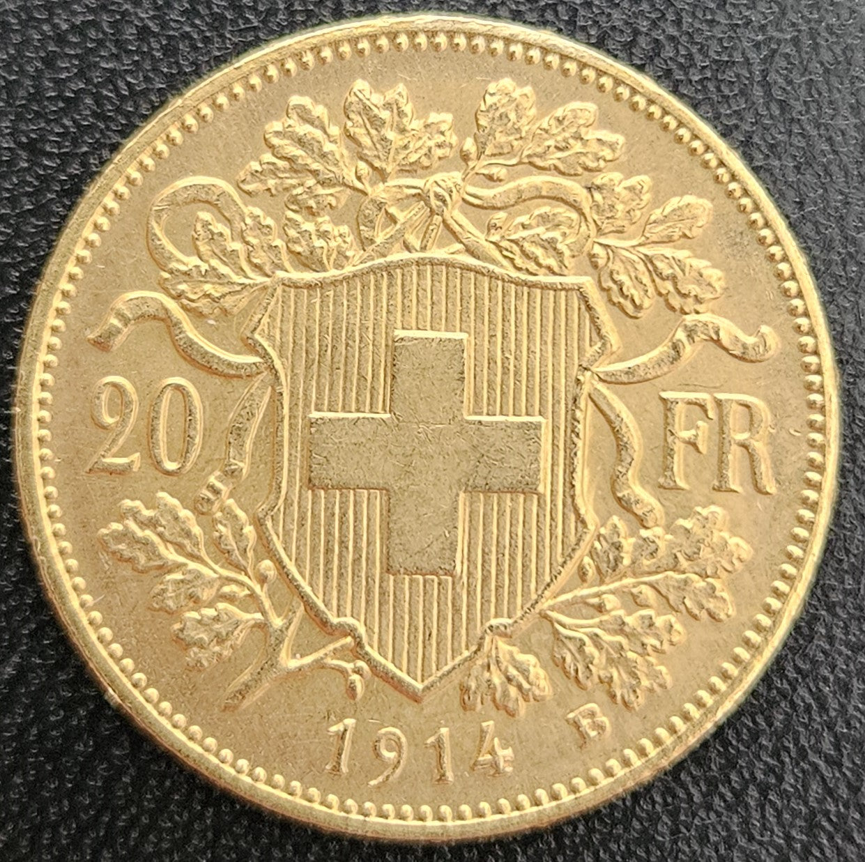 20 Franken Schweiz "Vreneli" Jahrgang 1914 B