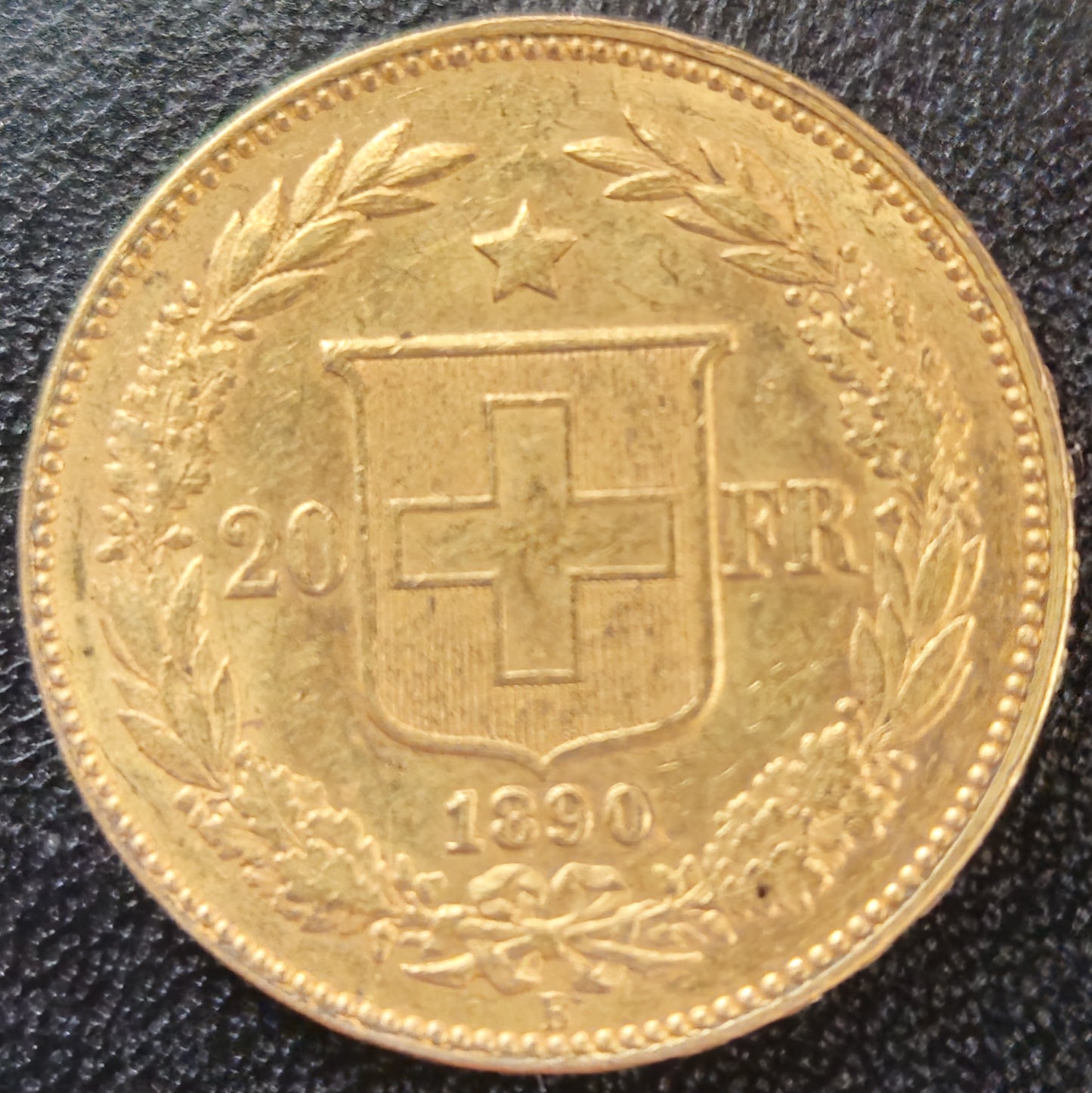 20 Franken Schweiz Helvetia / Vreneli 1890 B