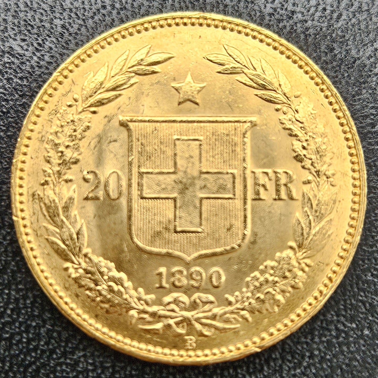 20 Franken Schweiz Helvetia / Vreneli 1890 B
