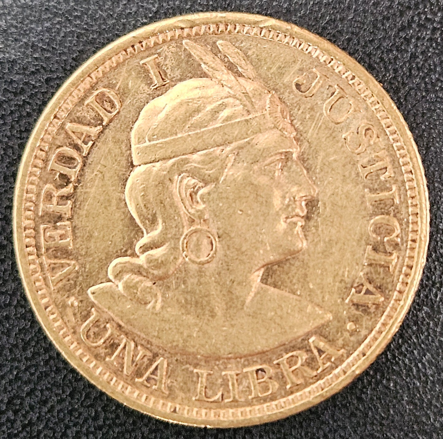 1 Libra Peru 1913