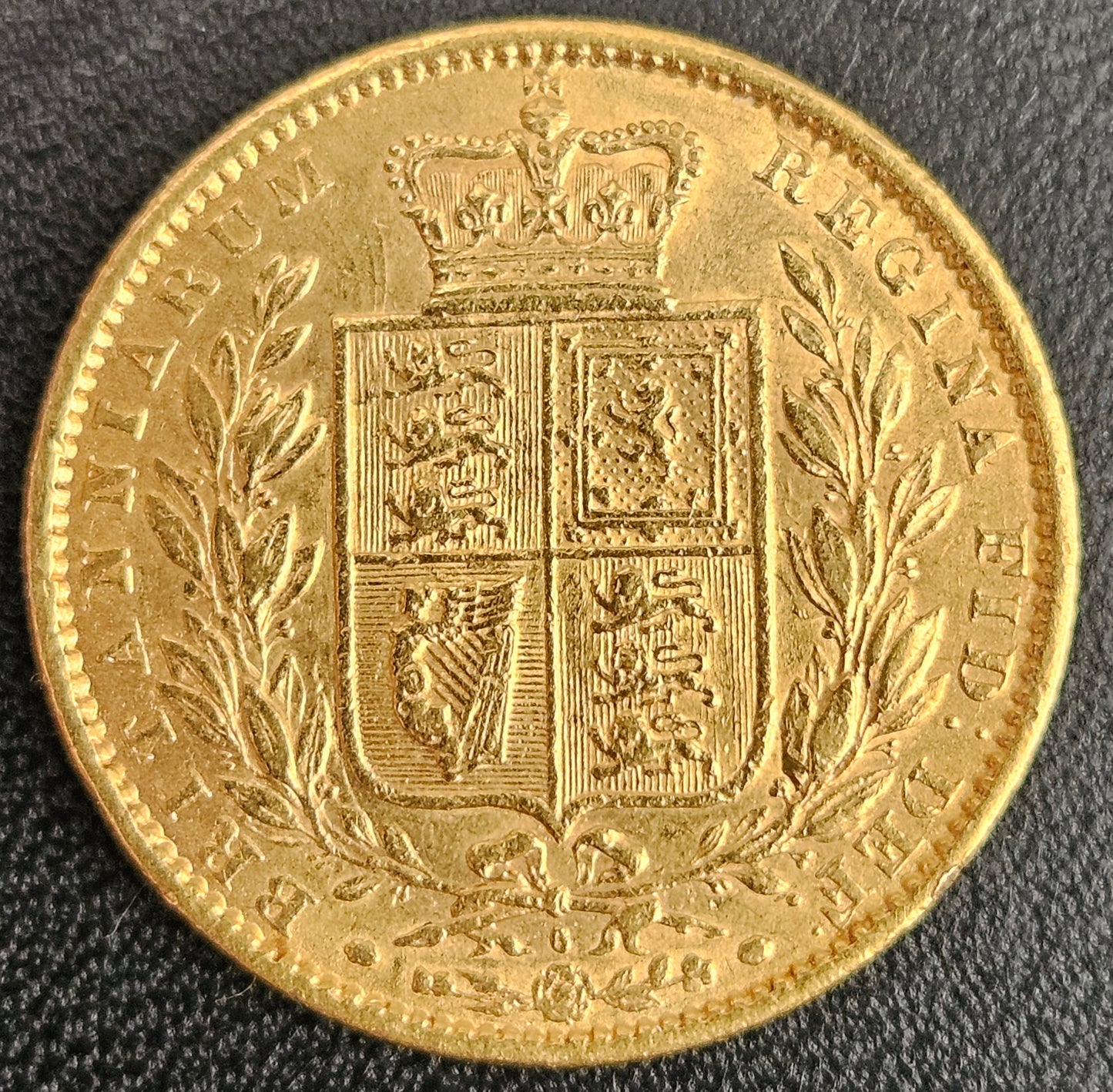 Sovereign Victoria Shield Back 1863 Stempel Nr. 6