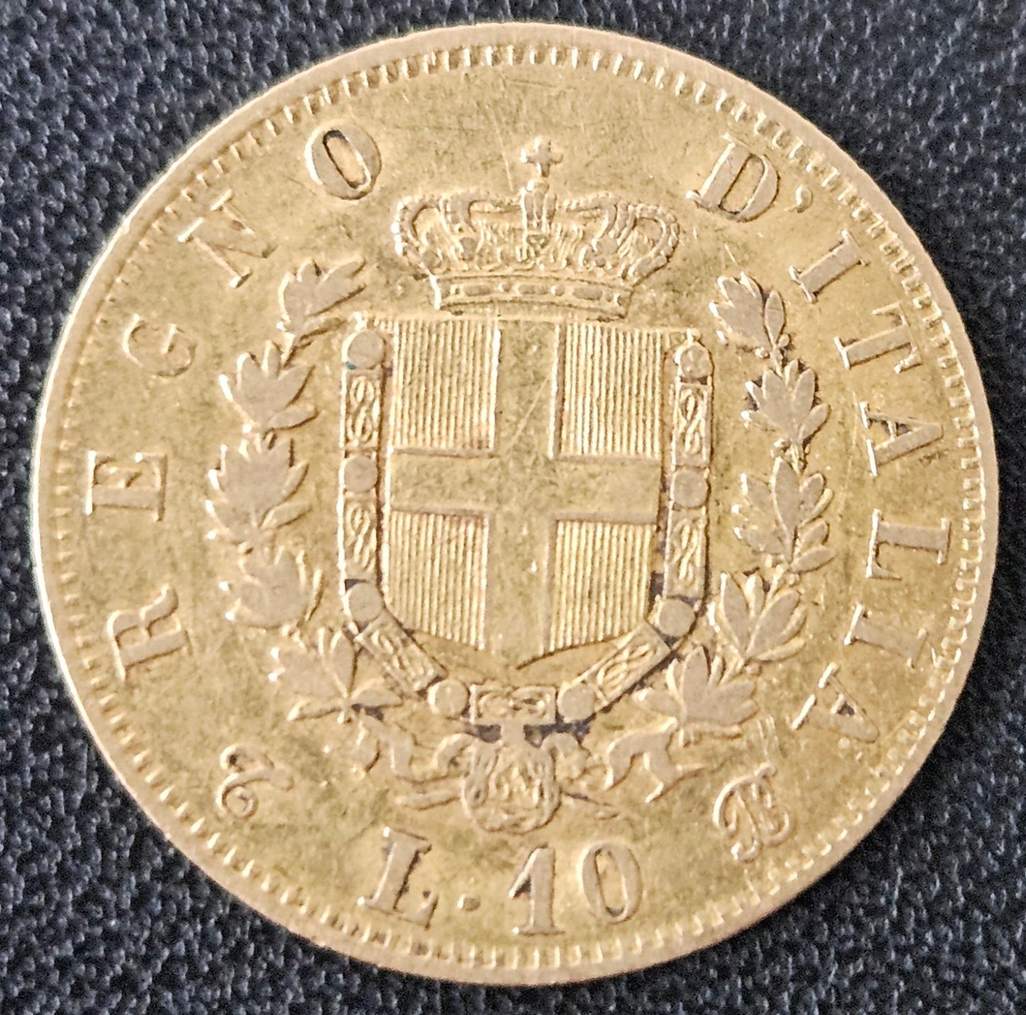 10 Lire Italien Vittorio Emanuele II 1863