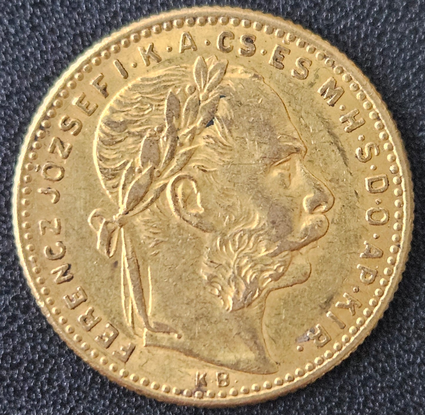 8 Forint Ungarn Franz Joseph 1892 KB