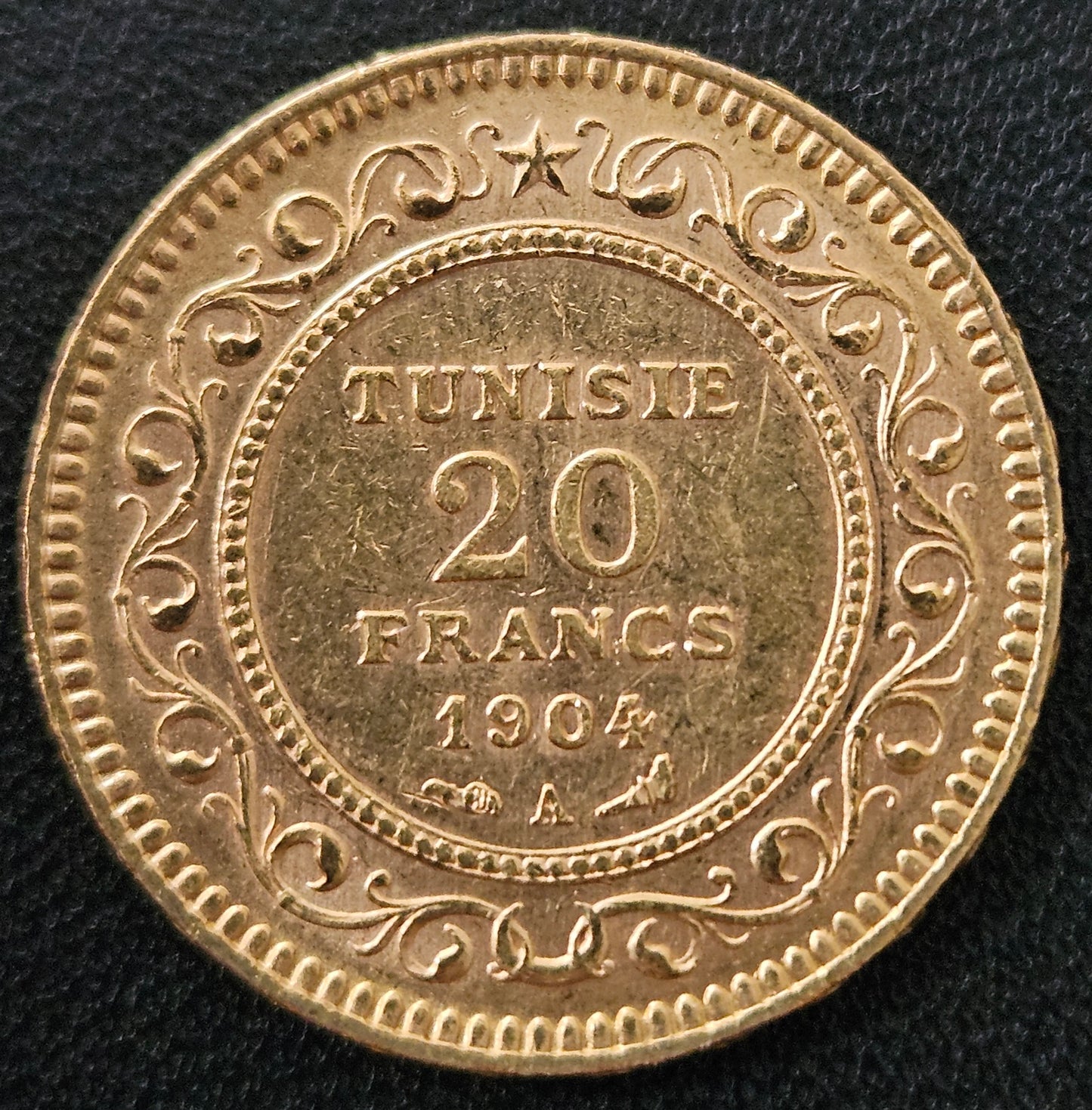20 Francs Tunesien Muhammad IV 1904