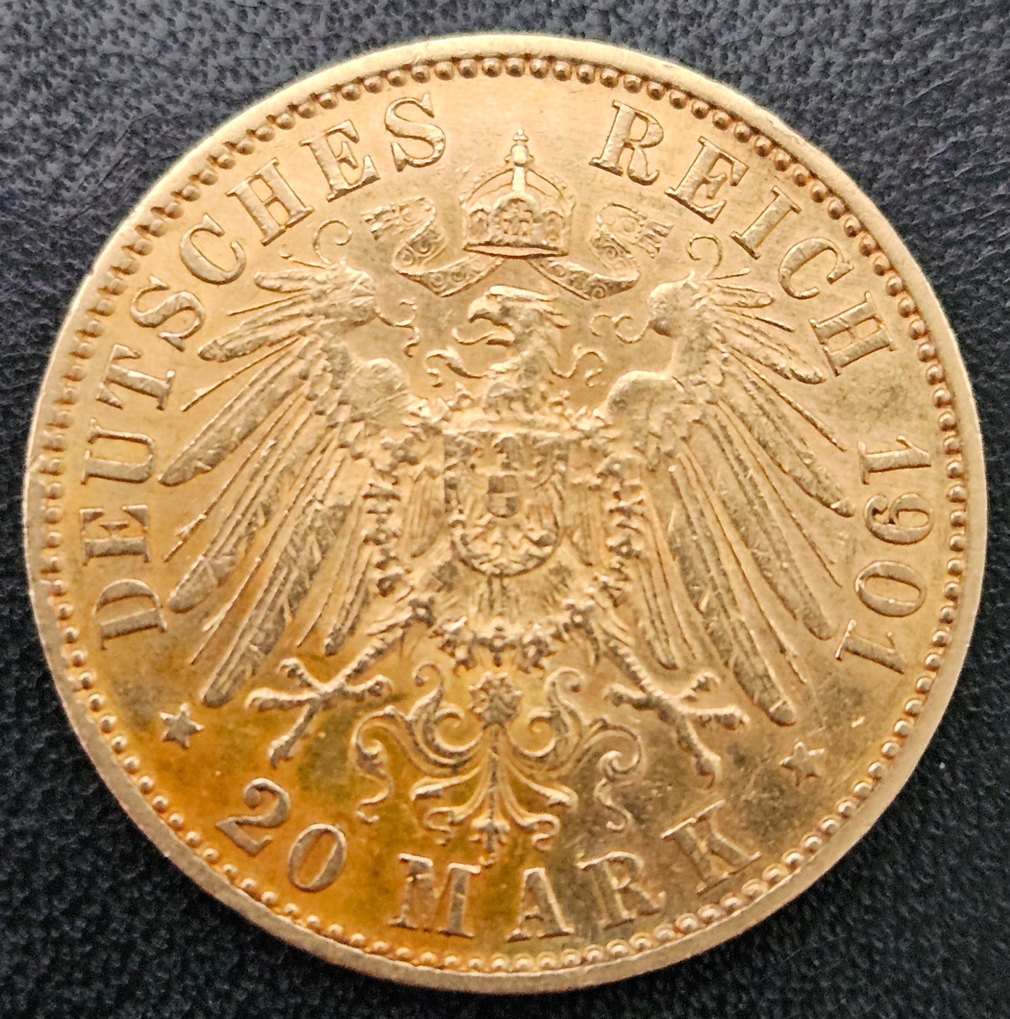 20 Mark Kaiserreich Hessen Ernst Ludwig 1901