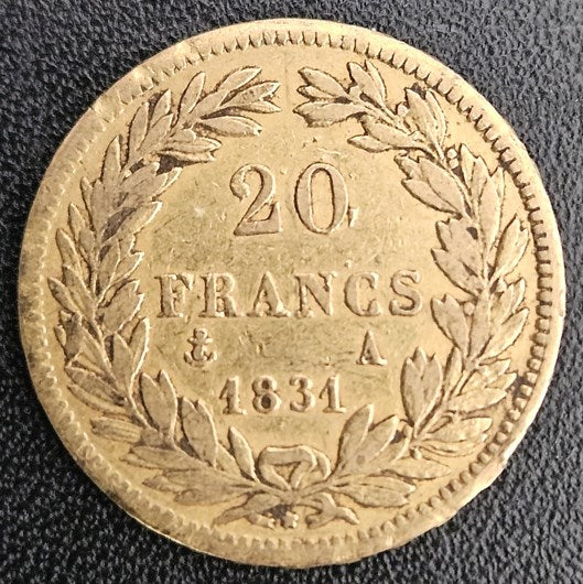 20 Francs Frankreich Louis Philippe I 1831 A