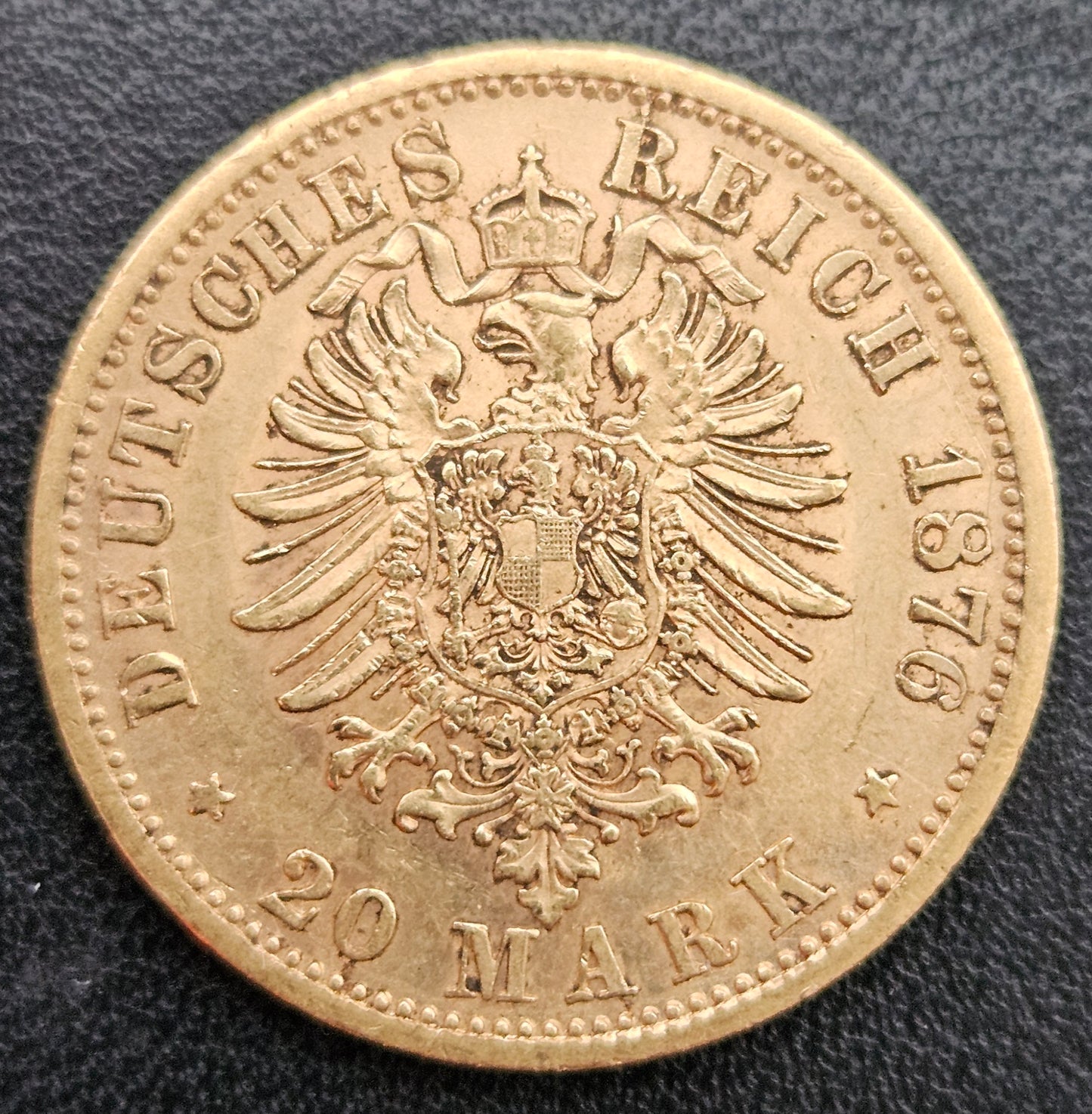 20 Mark Kaiserreich Württemberg Karl 1876 F