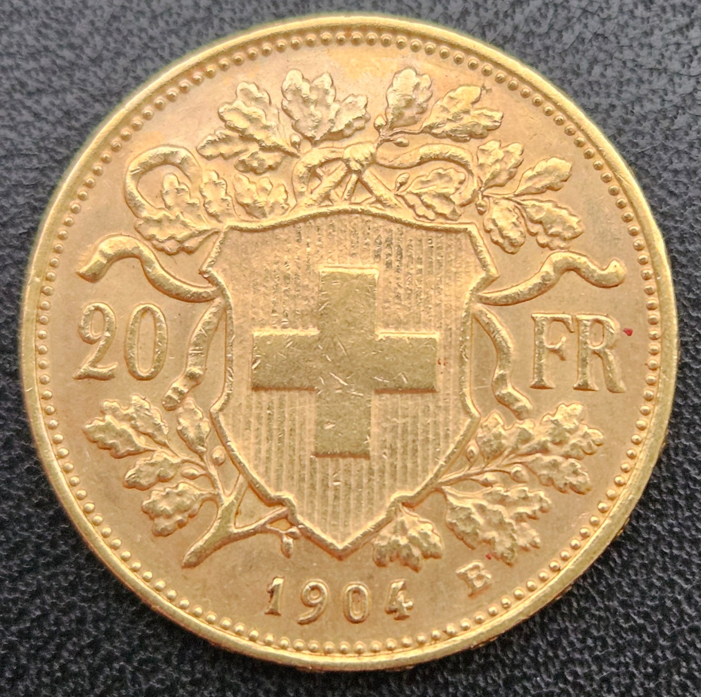20 Franken Schweiz "Vreneli" Jahrgang 1904 B (seltener Jahrgang)