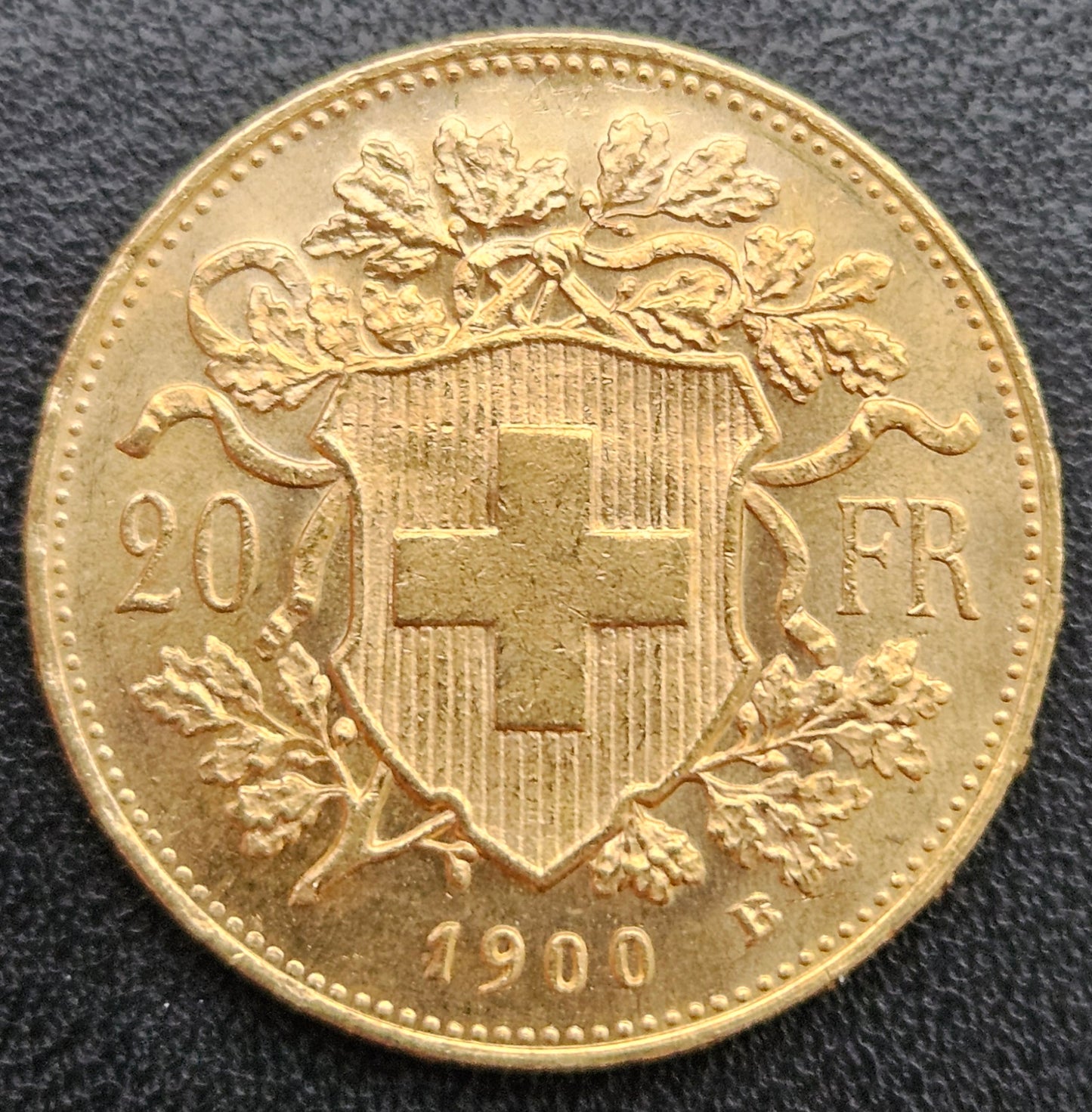 20 Franken Schweiz "Vreneli" Jahrgang 1900 B
