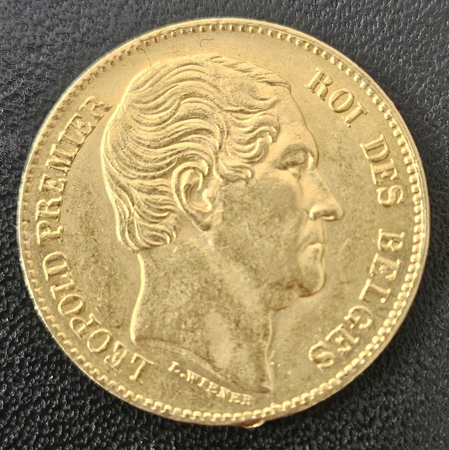 20 Francs Belgien Leopold I 1865 L.Wiener