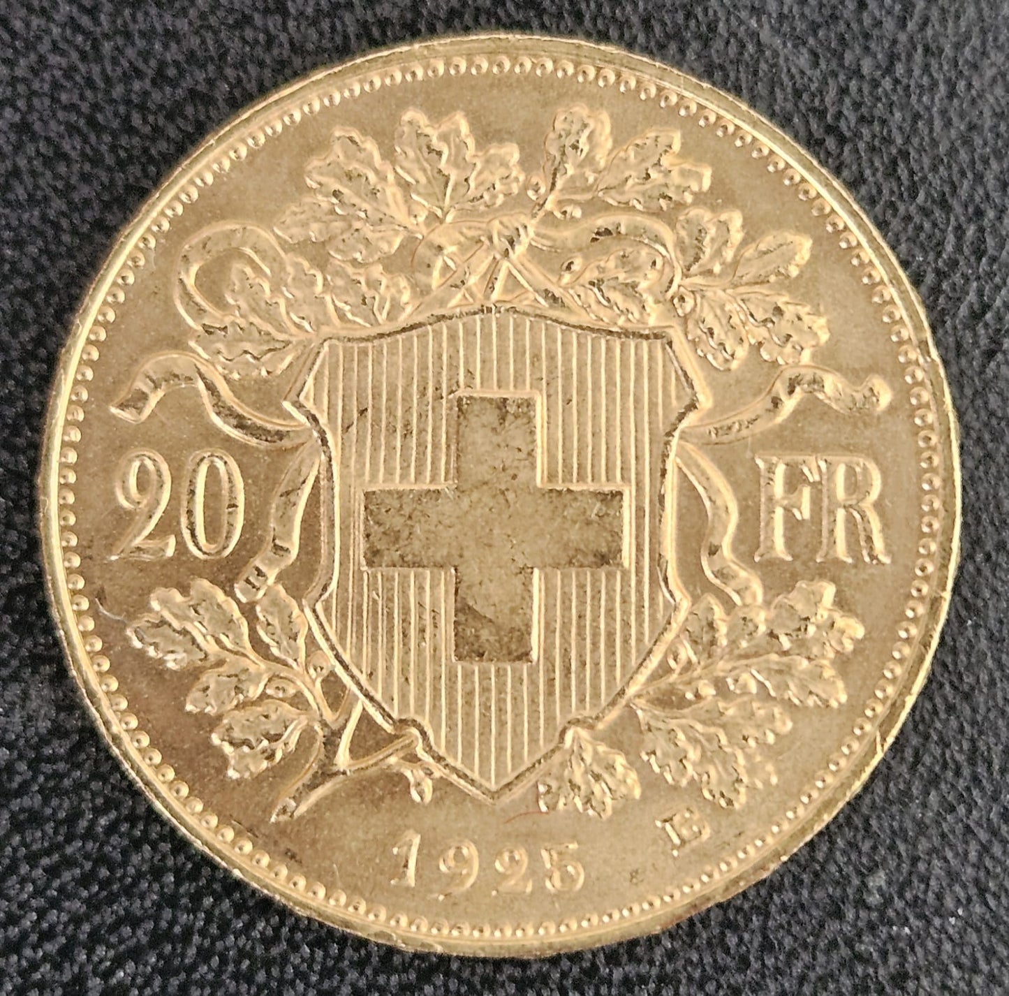 20 Franken Schweiz "Vreneli" Jahrgang 1925 B