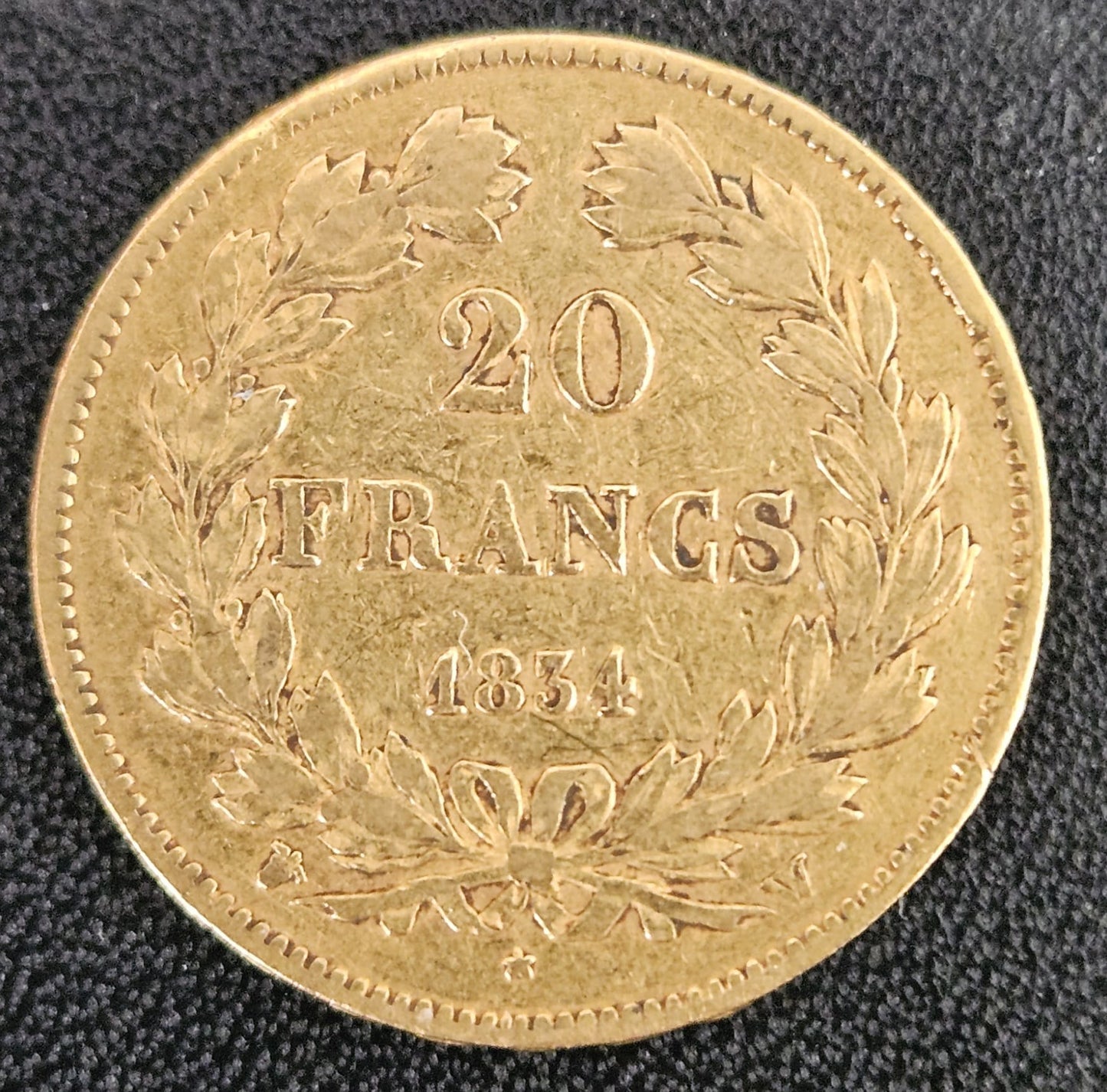 20 Francs Frankreich Louis Philippe I 1834 W (Selten)