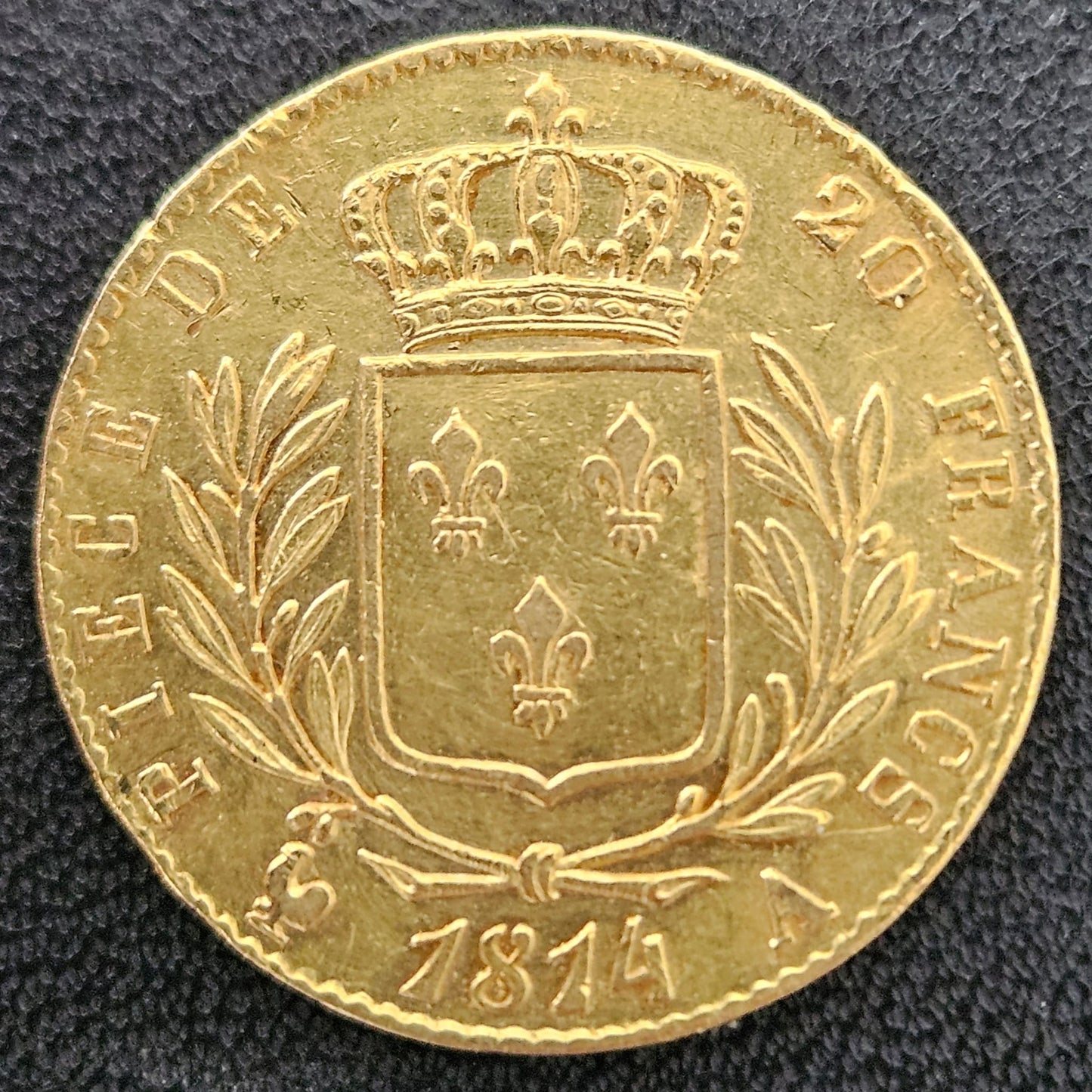 20 Francs Frankreich Louis XVIII 1814 A