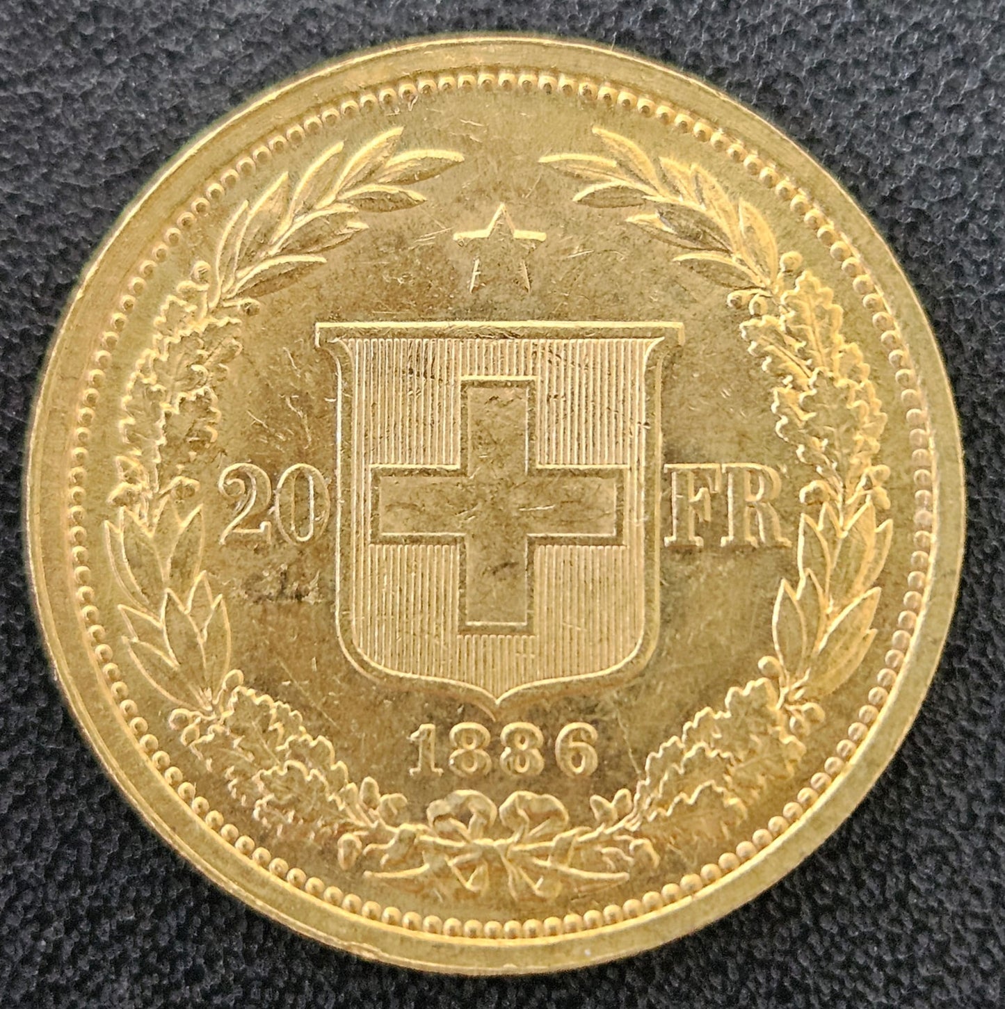 20 Franken Schweiz Helvetia / Vreneli 1886 B