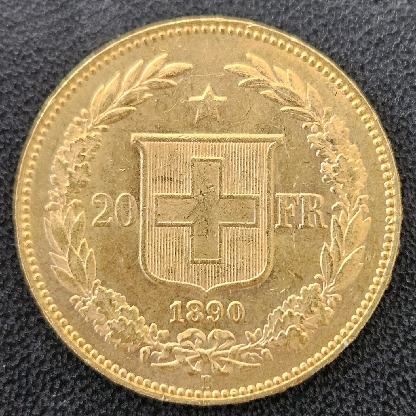 20 Franken Schweiz Helvetia / Vreneli 1890 B