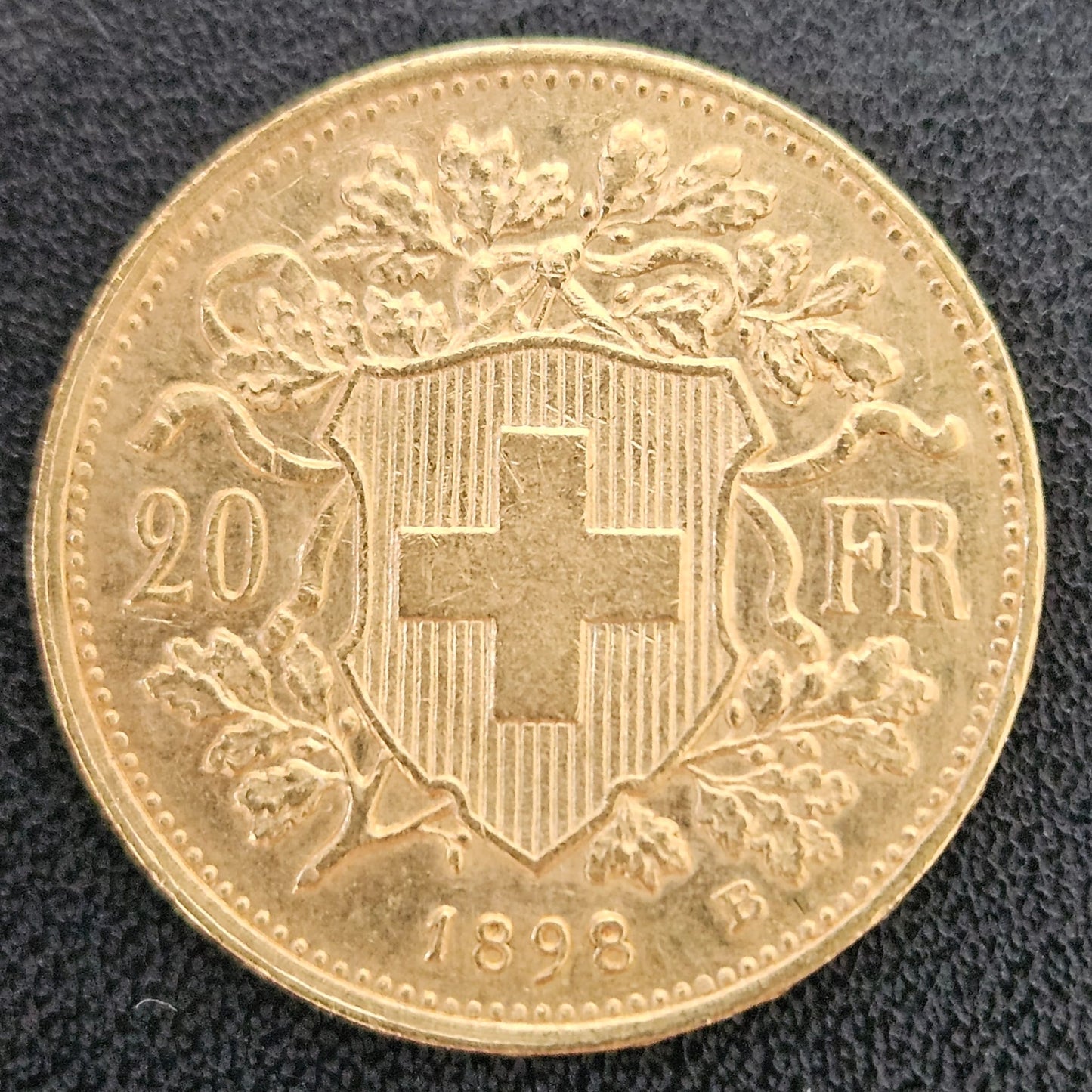 20 Franken Schweiz "Vreneli" Jahrgang 1898 B