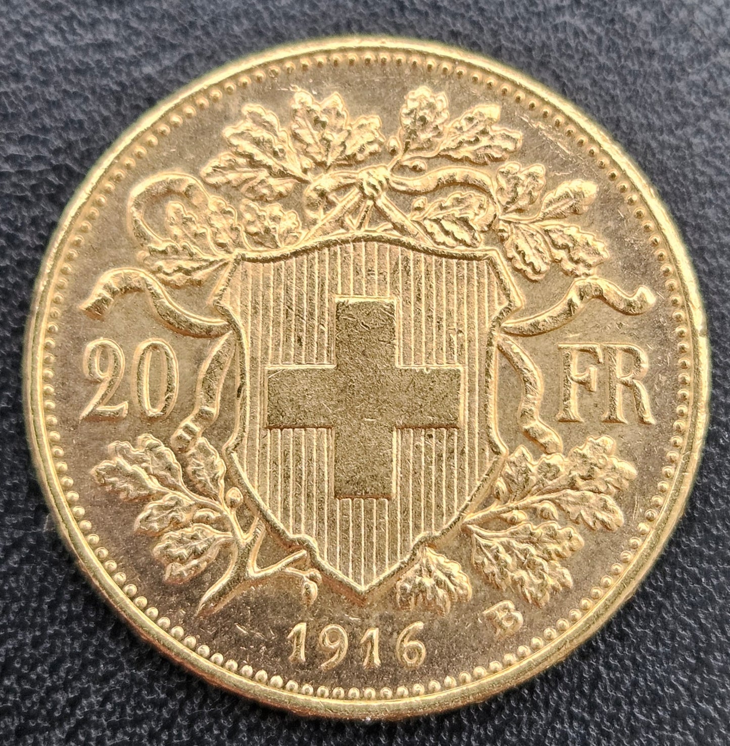 20 Franken Schweiz "Vreneli" Jahrgang 1916 B
