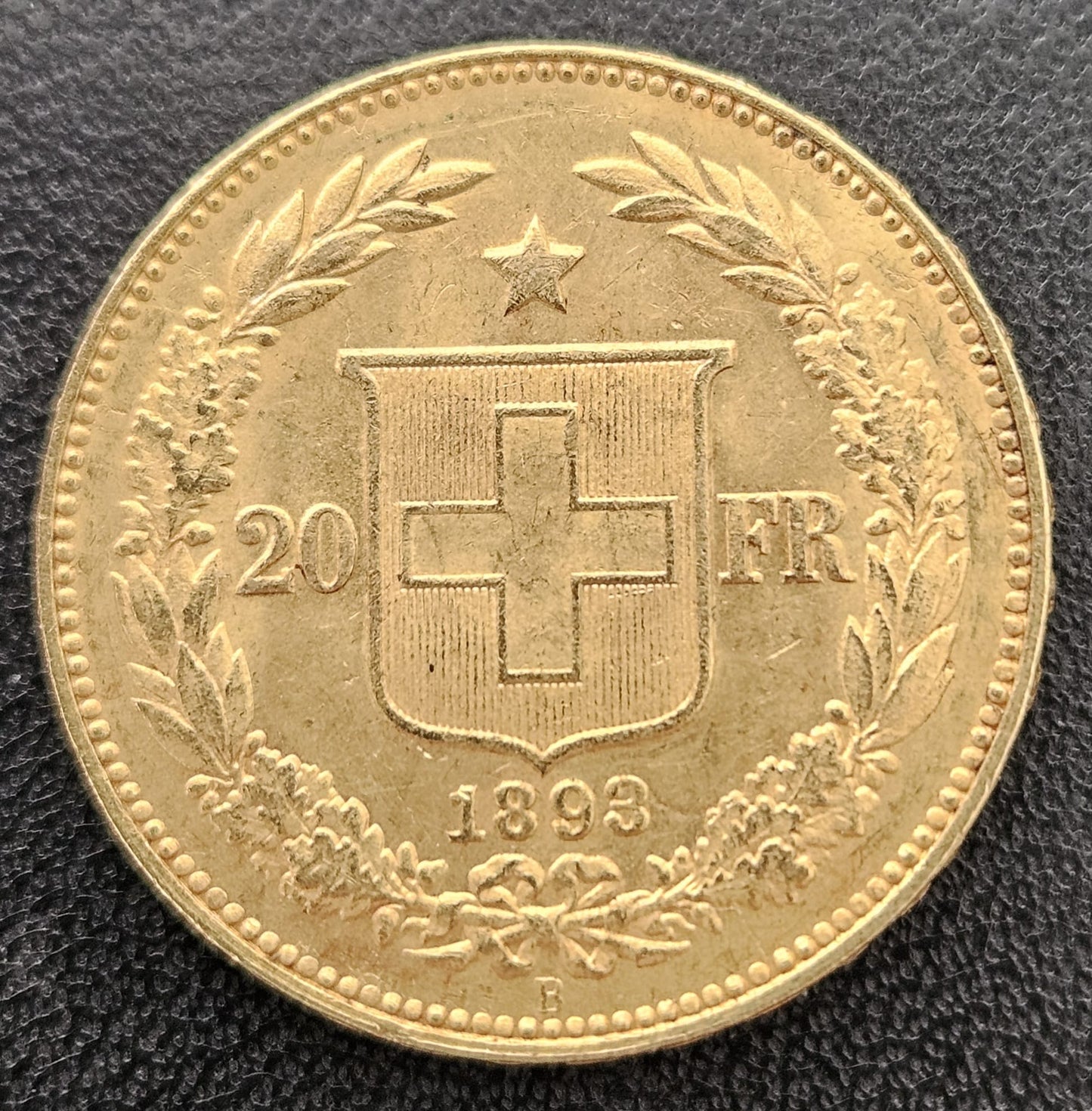 20 Franken Schweiz Helvetia / Vreneli 1893 B