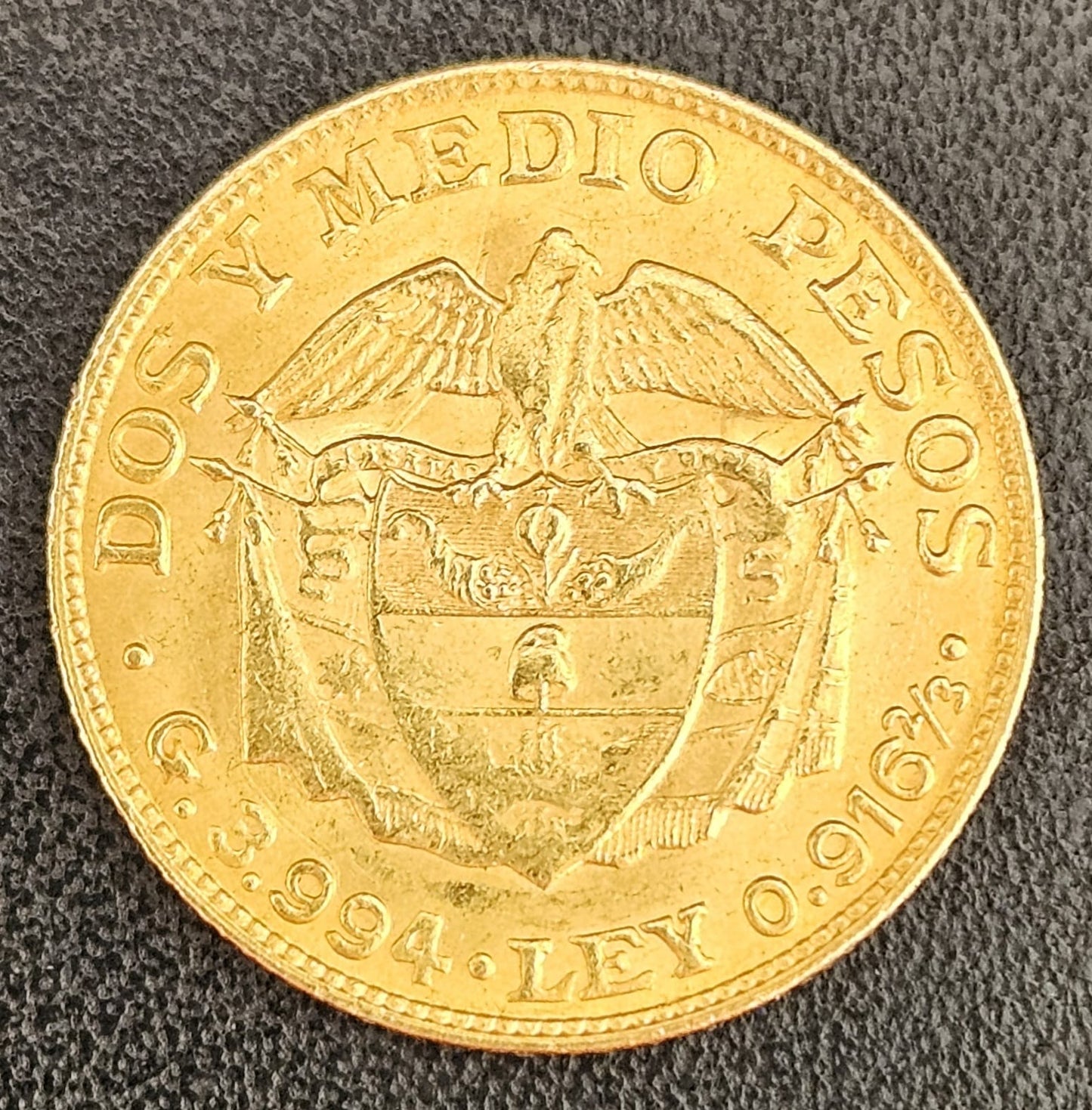 2,5 Pesos Kolumbien 1919