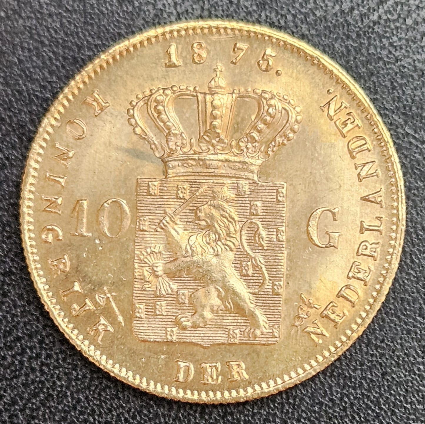 10 Gulden Niederlande Wilhelm III 1875