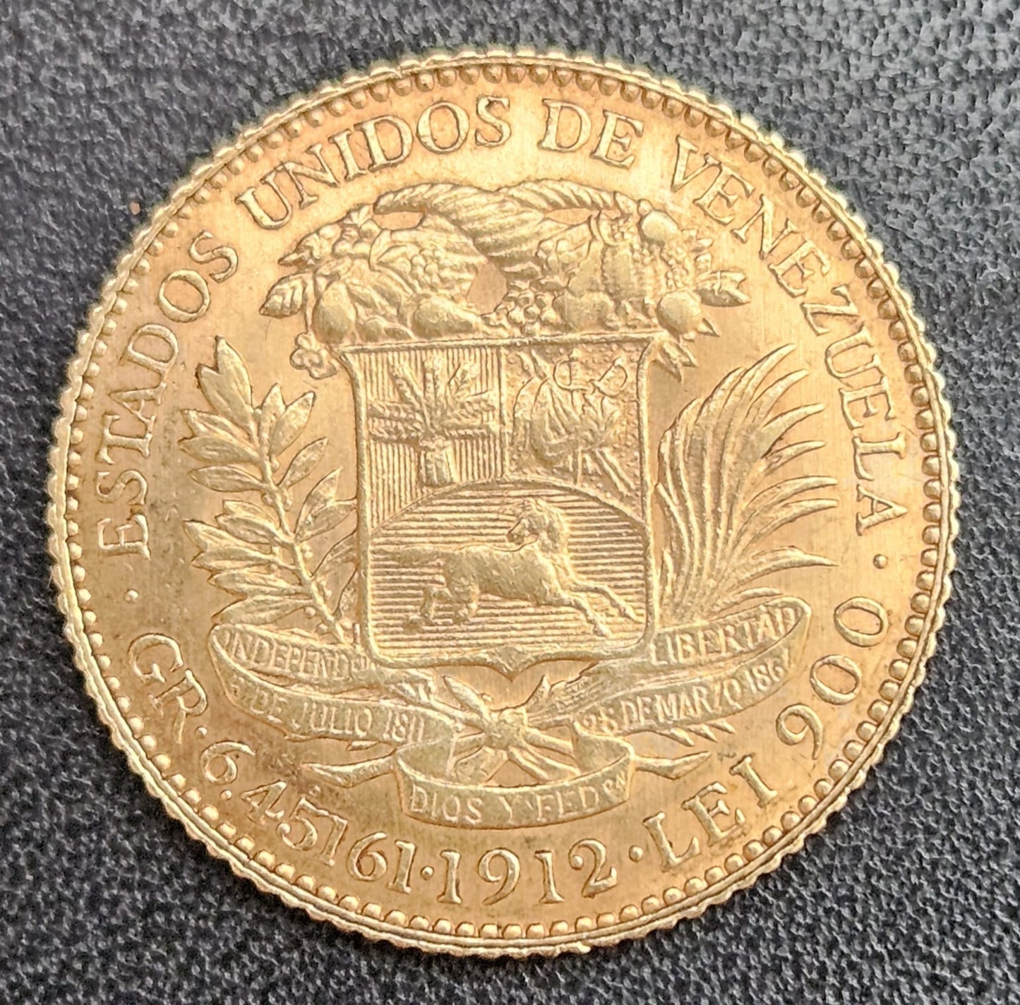 20 Bolivares Venezuela 1912