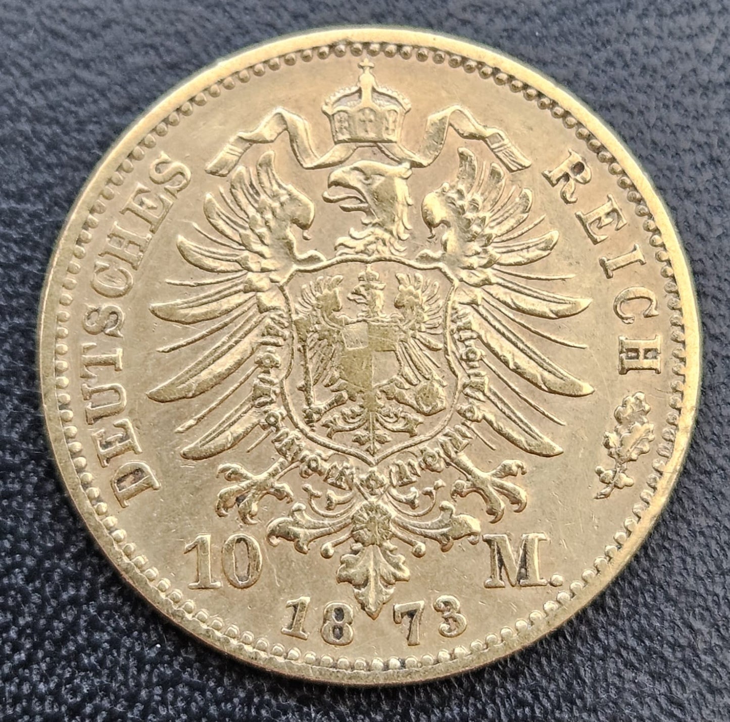 10 Mark Kaiserreich Württemberg Karl 1873 F