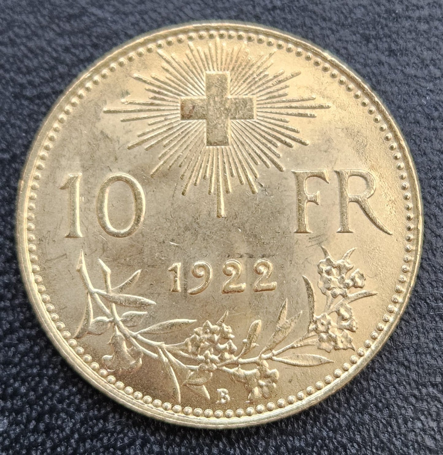 10 Franken Vreneli Schweiz 1922