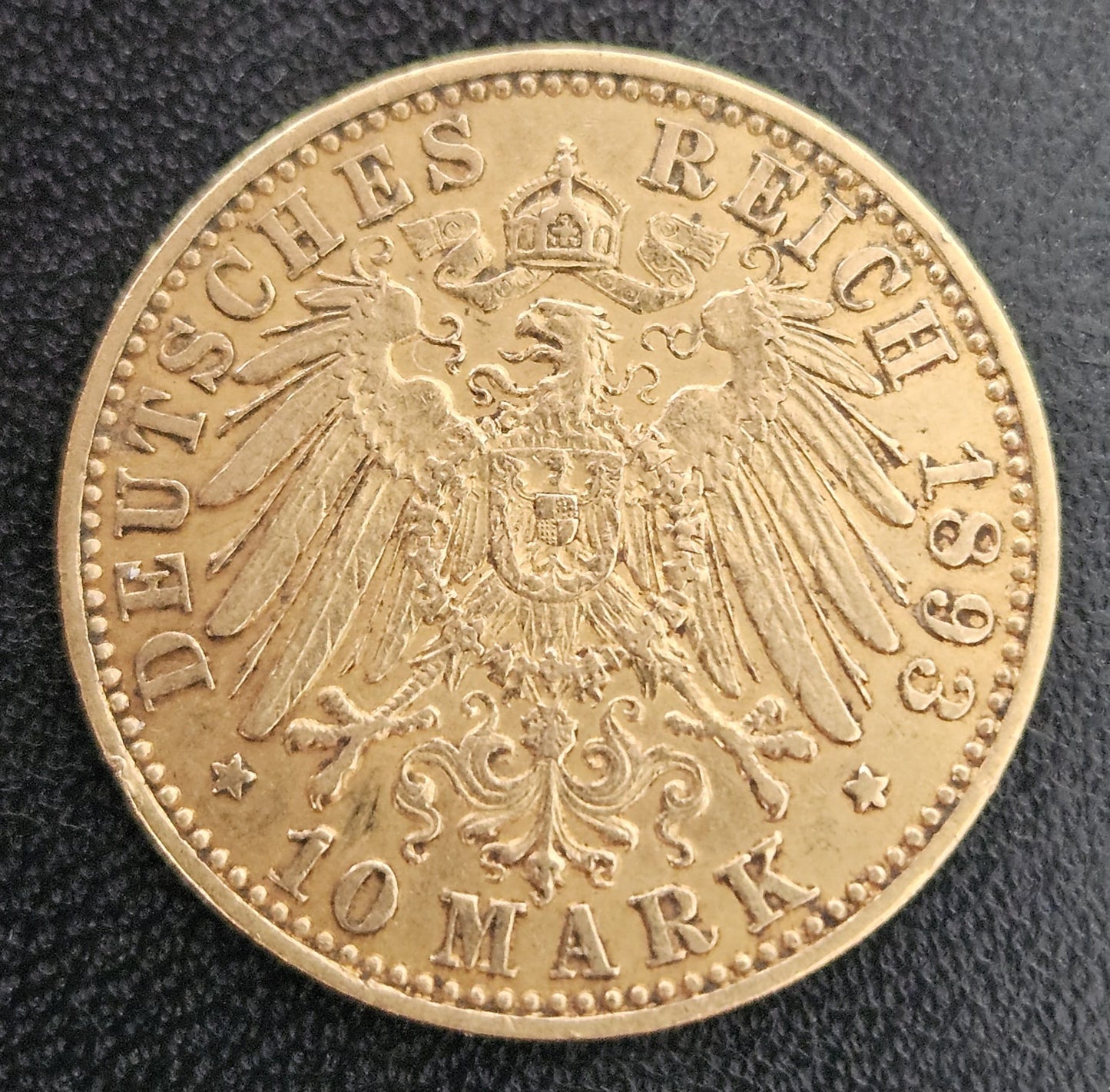 10 Mark Preußen Wilhelm II 1893 A
