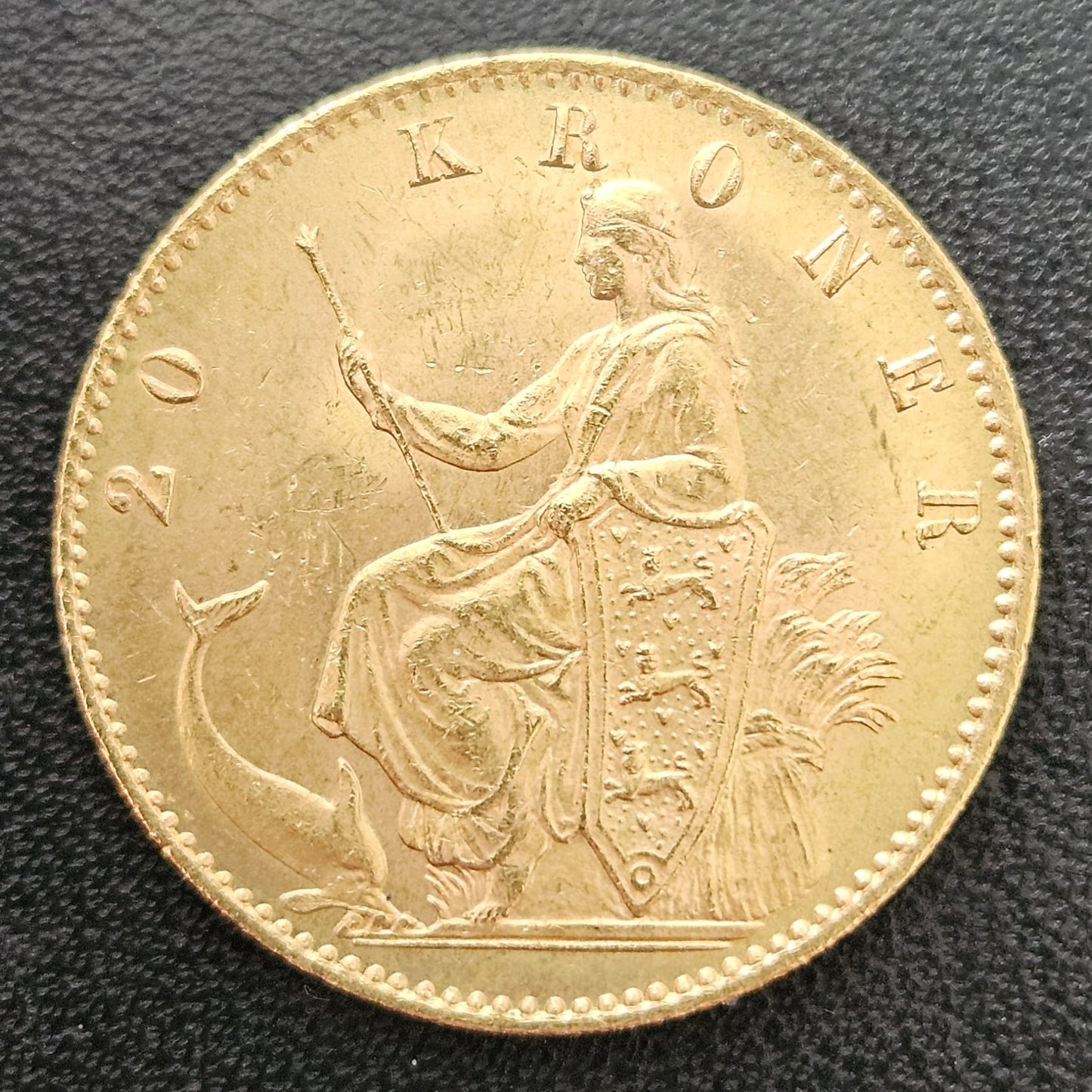 20 Kroner Dänemark 1890 VBP Christian IX