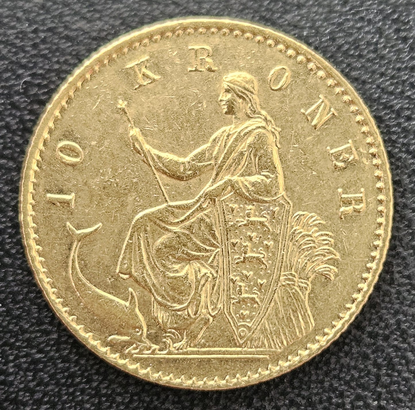 10 Kroner Dänemark Christian IX 1873