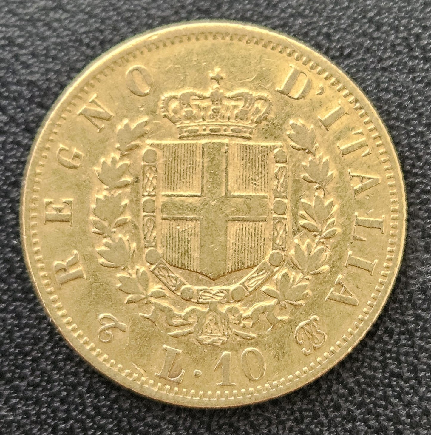 10 Lire Italien Vittorio Emanuele II 1863