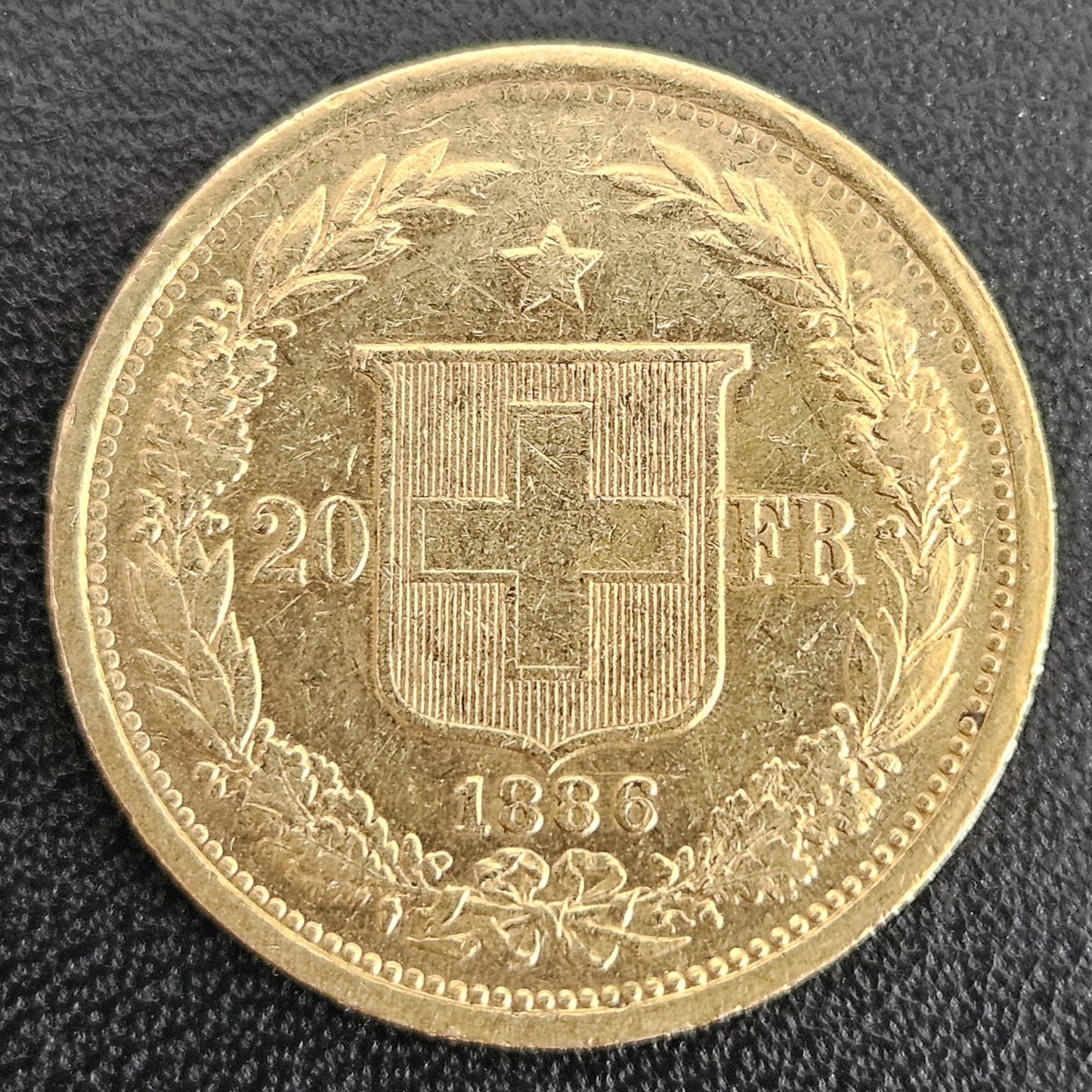 20 Franken Schweiz Helvetia / Vreneli 1886 B