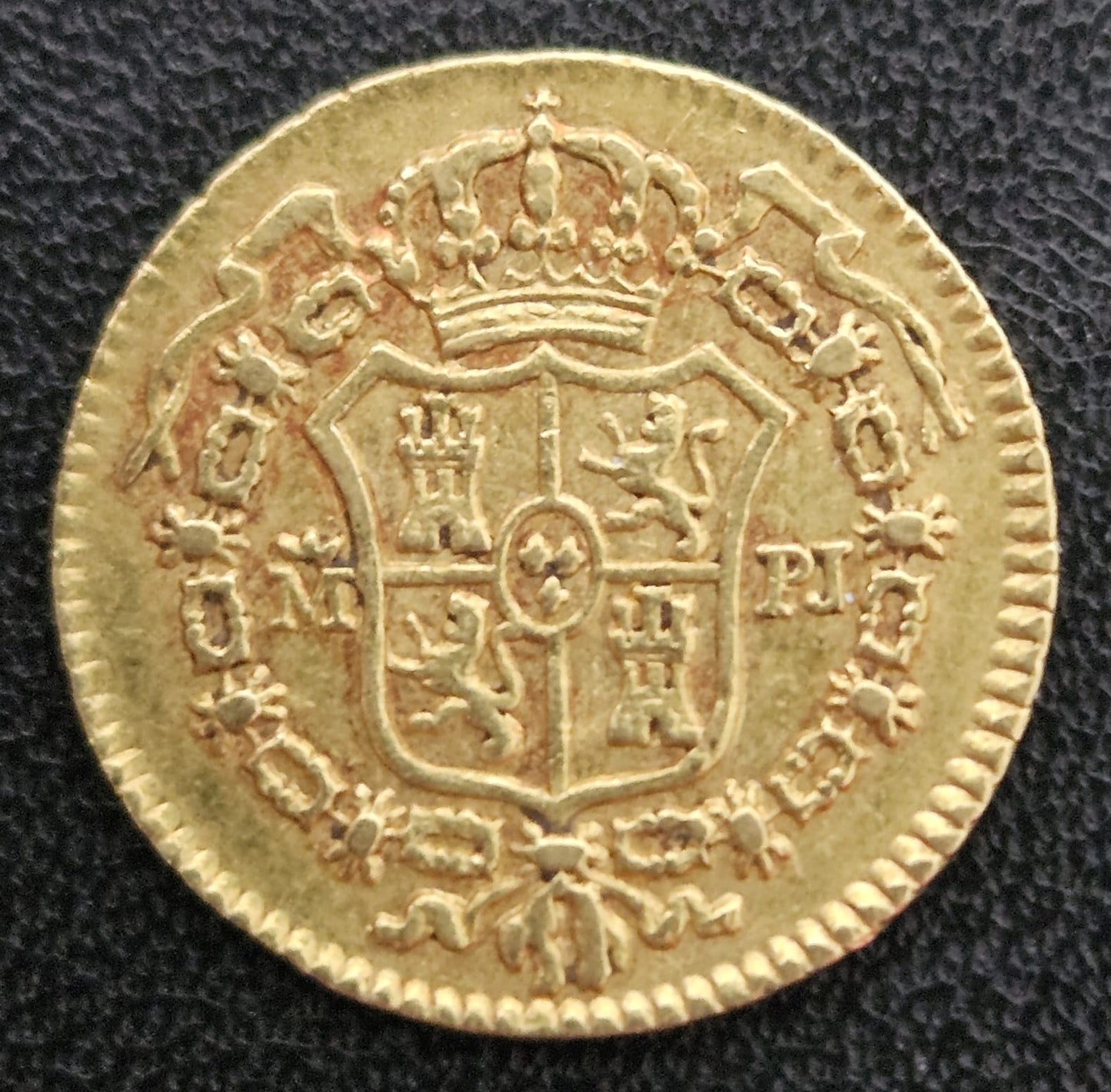 1/2 Escudo Spanien Charles III 1776 MPJ