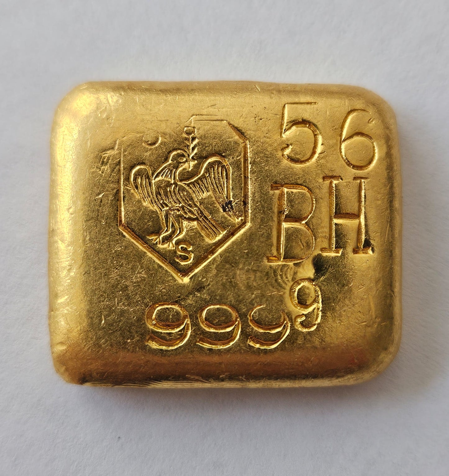 50 Gramm Schöne Amsterdam Gussbarren mit Zertifikat aus 1962