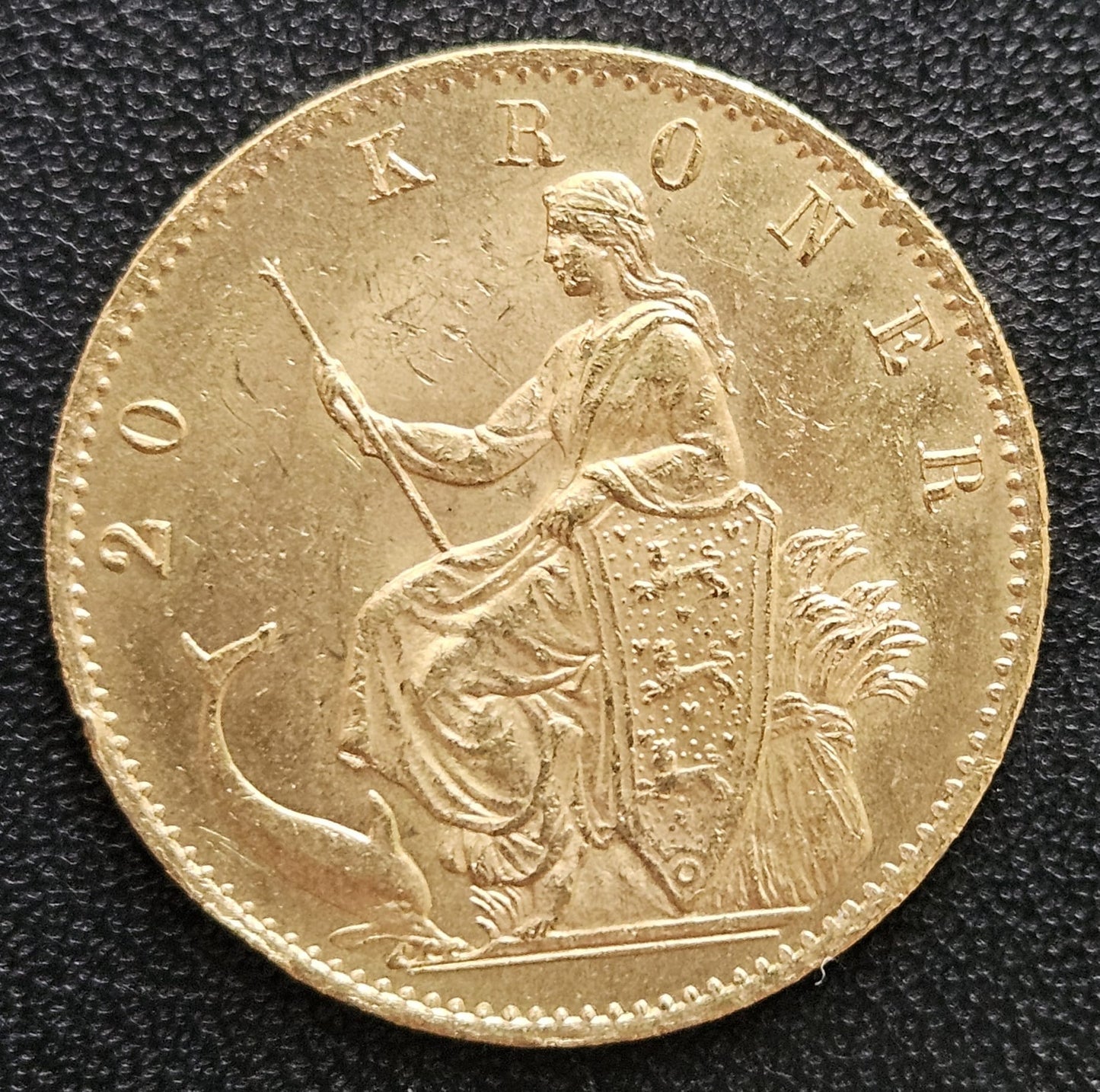 20 Kroner Dänemark 1876 VBP Christian IX