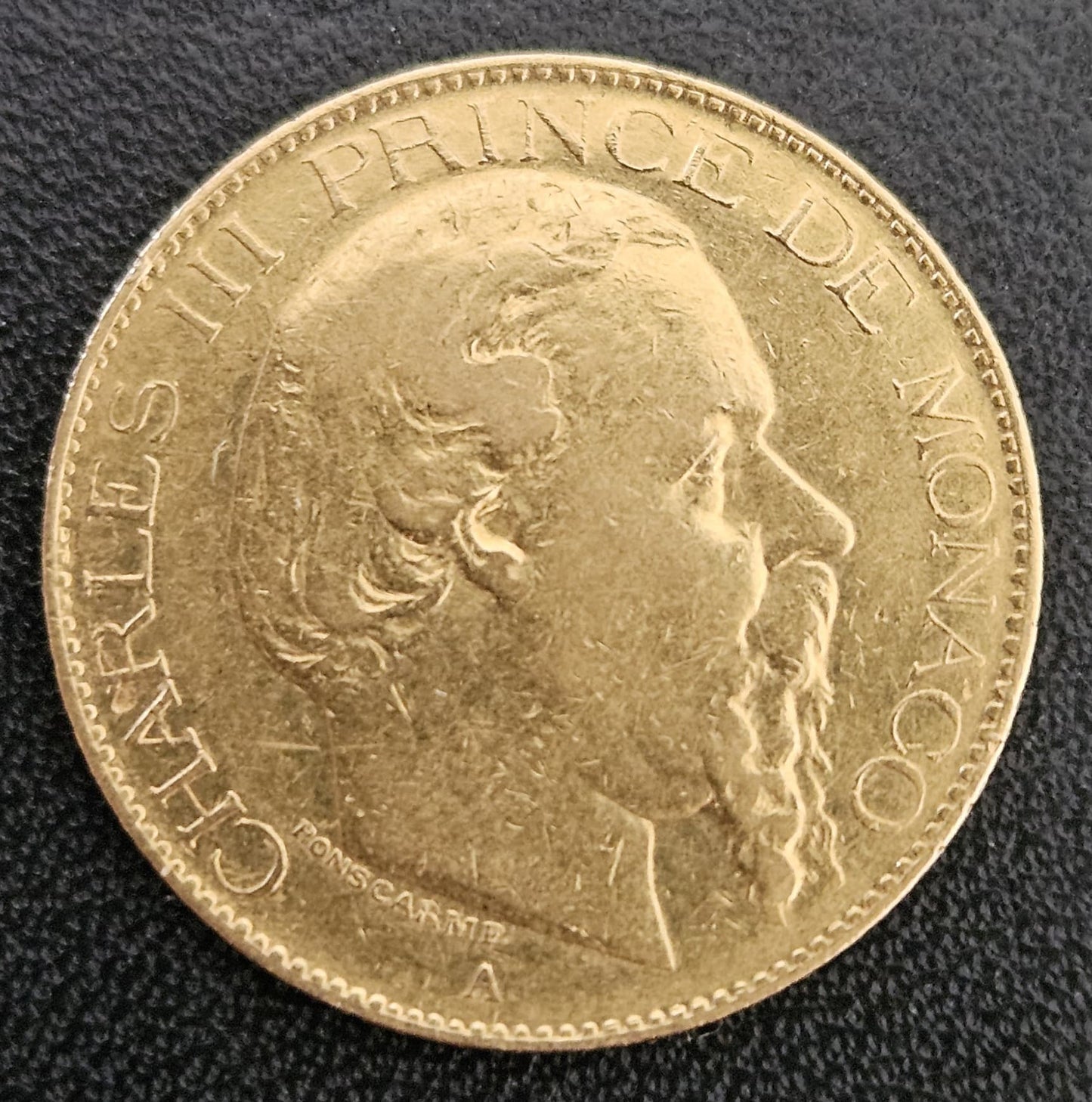 20 Francs Monaco Charles III 1879 A