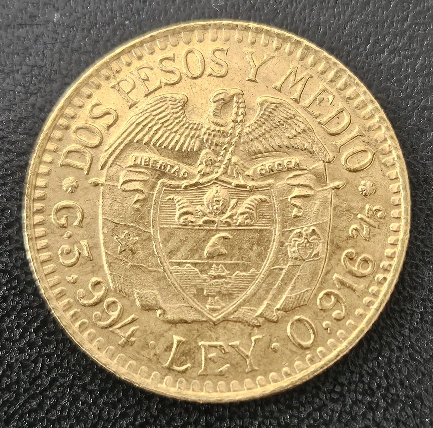 2,5 Pesos Kolumbien 1924