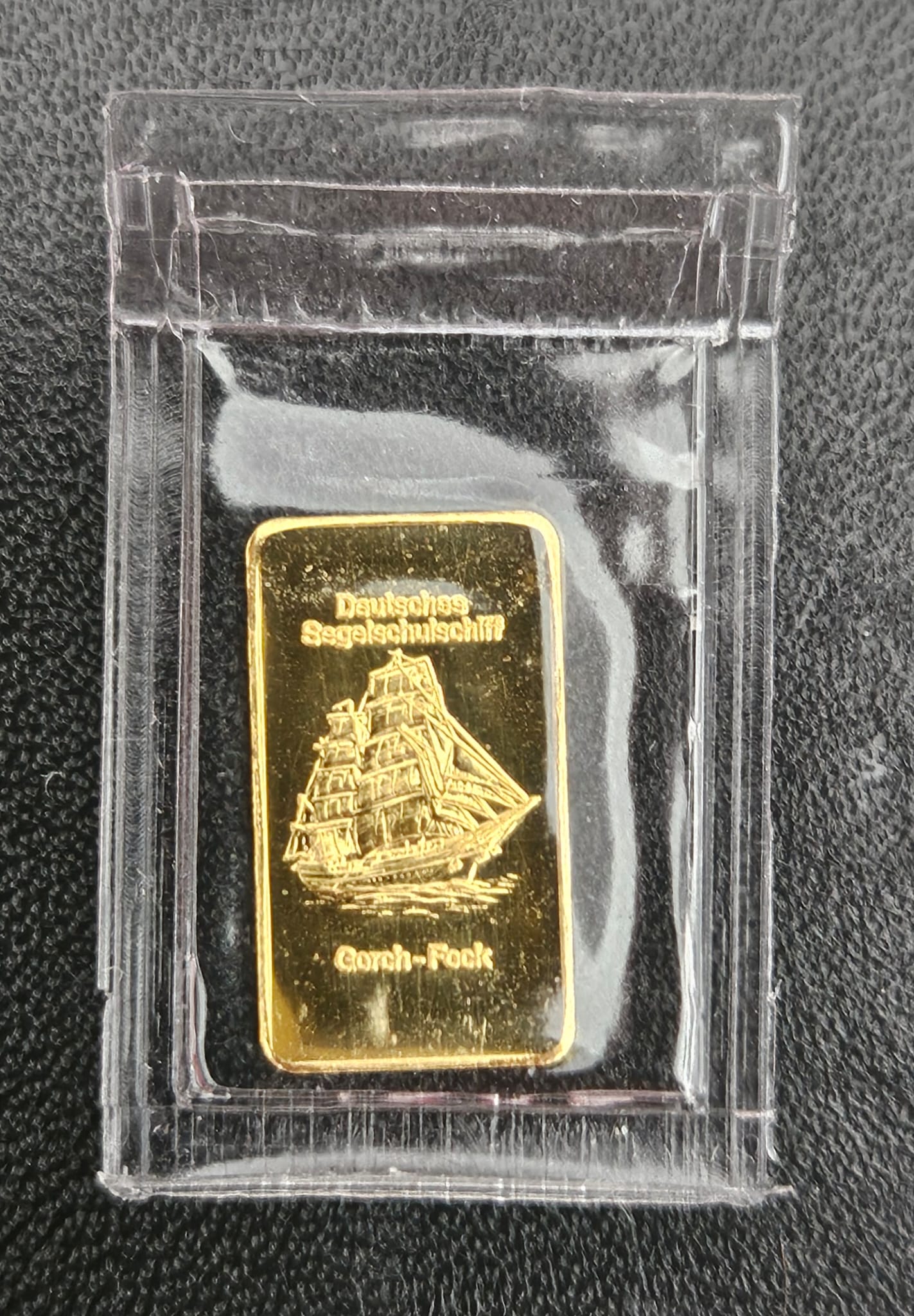 1 Gramm Heraeus Motivbarren "Gorch Fock" in Originalfolie