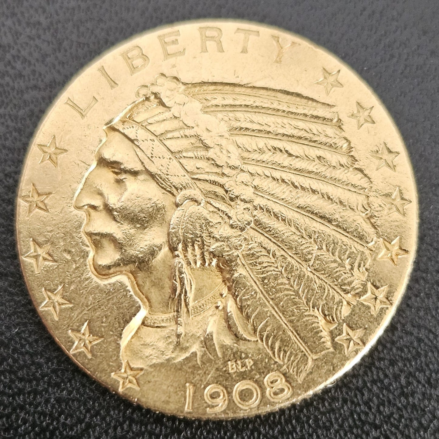 5 Dollar Amerika Indian Head 1908