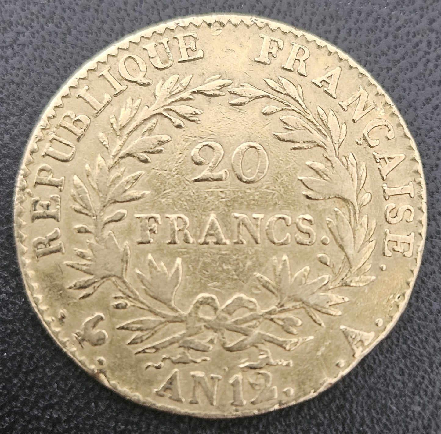 20 Francs Frankreich AN 12 A Napoleon I Empereur